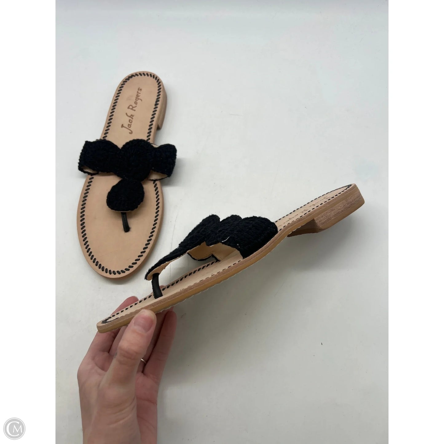 Sandals Flats By Jack Rogers In Black, Size: 10