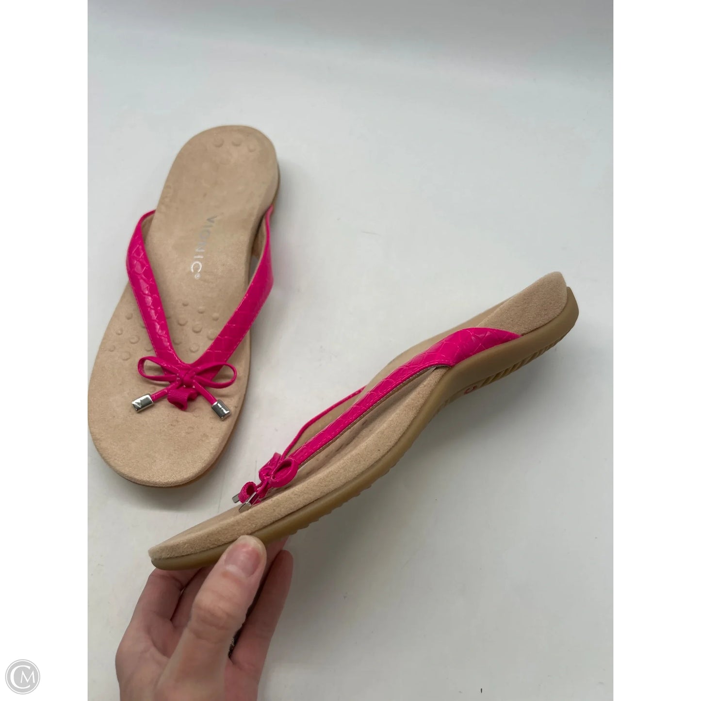 Sandals Flip Flops By Vionic In Pink, Size: 10