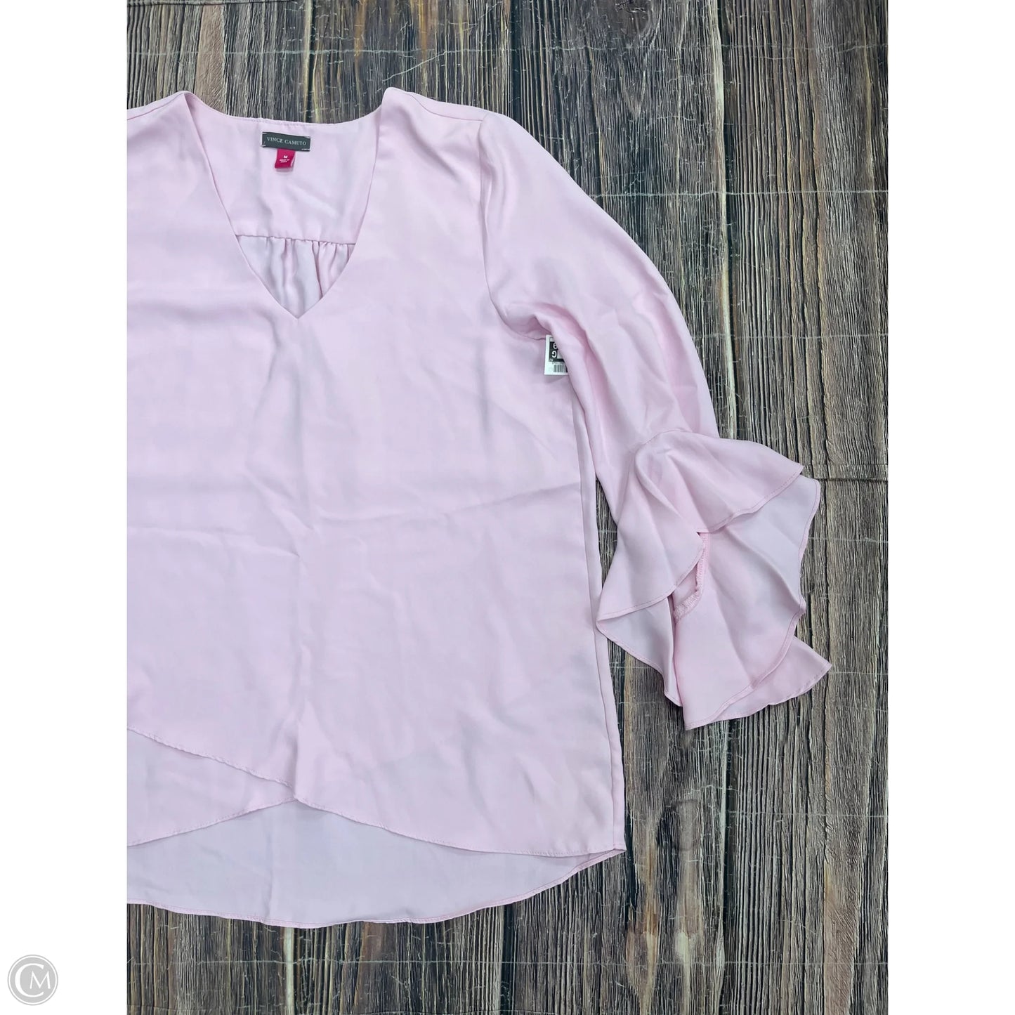 Top Long Sleeve By Vince Camuto In Pink, Size: M
