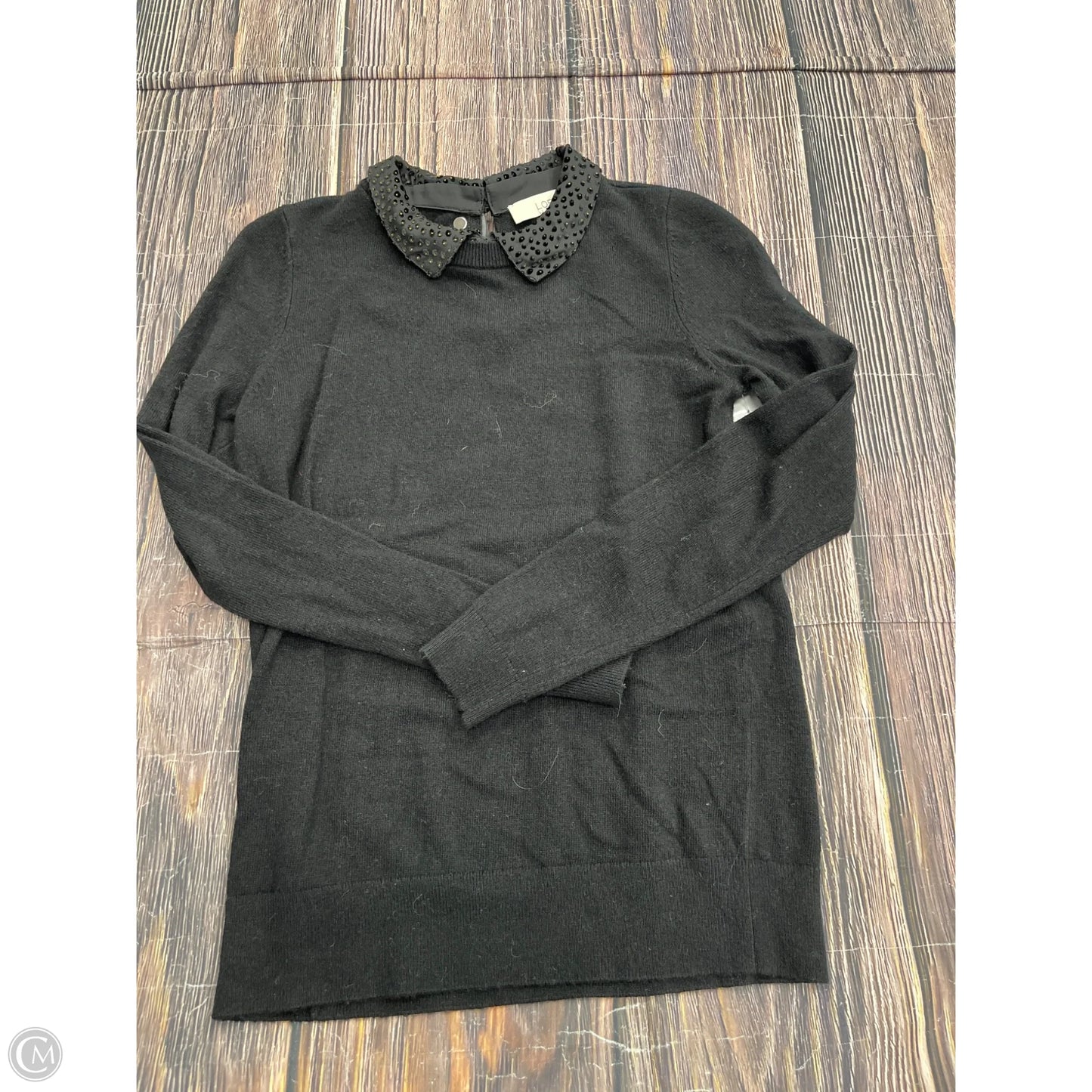 Sweater By Loft In Black, Size: Xs