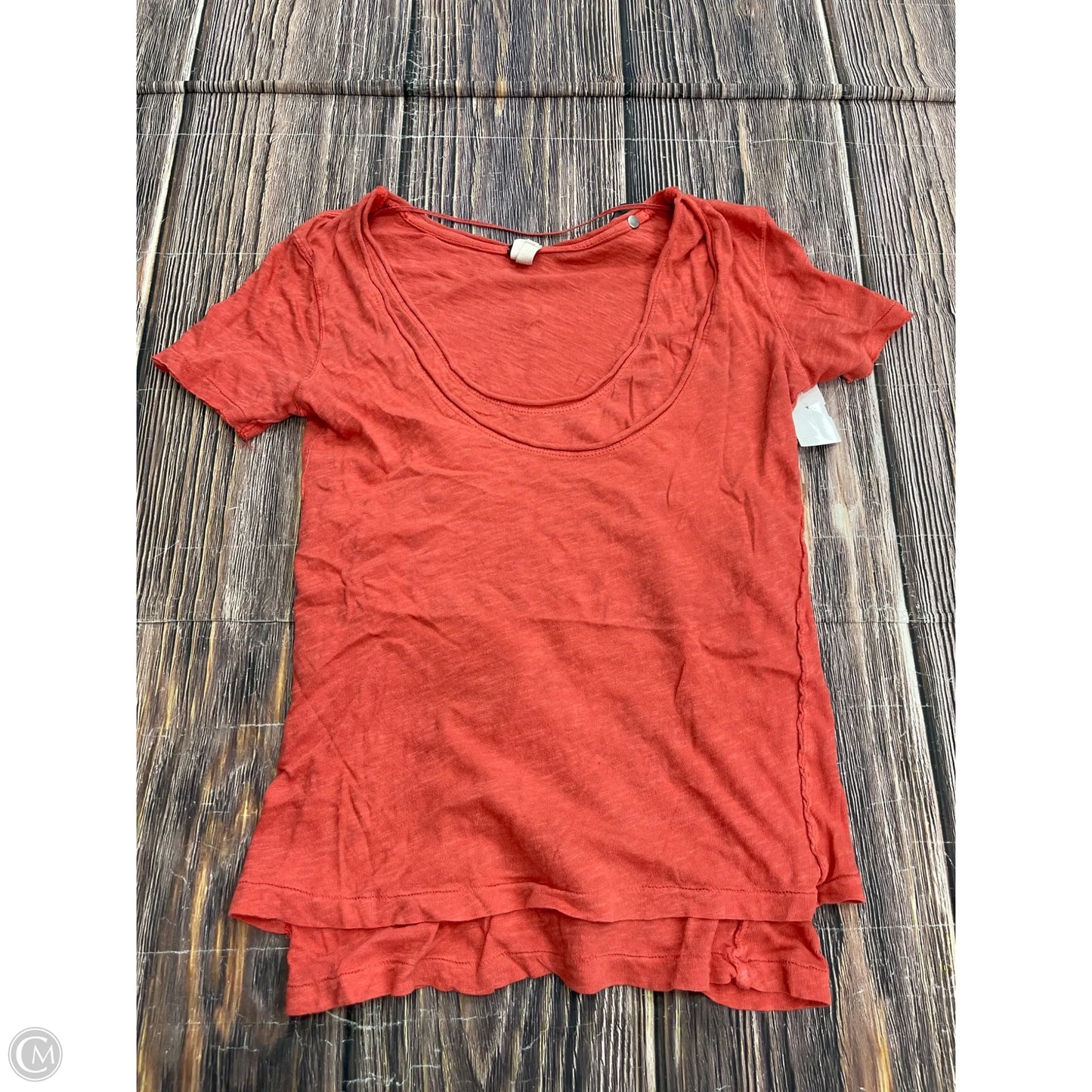 Top Short Sleeve Basic By Free People In Coral, Size: S