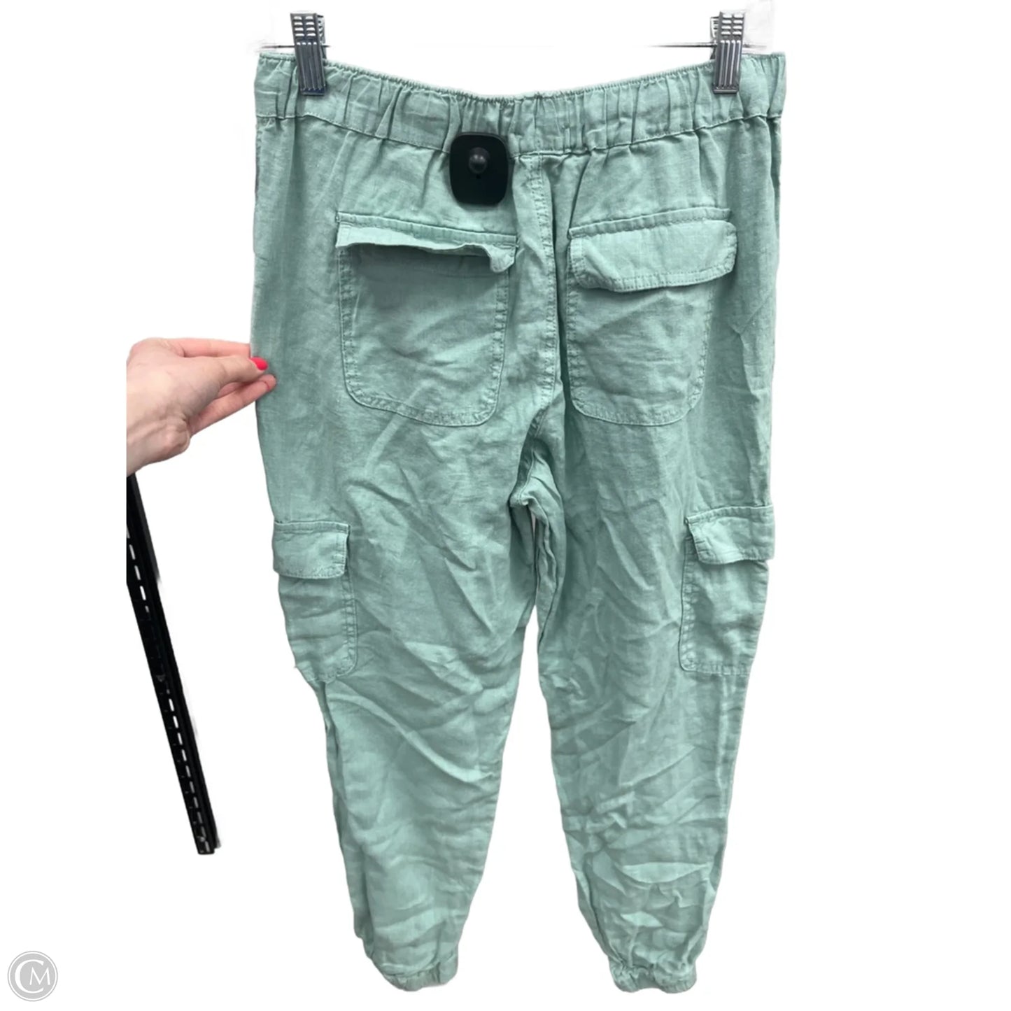 Pants Linen By Nicole By Nicole Miller In Green, Size: M