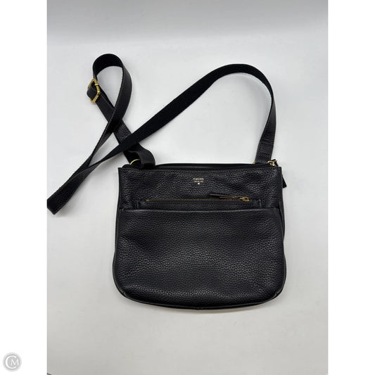 Handbag Leather By Fossil, Size: Medium