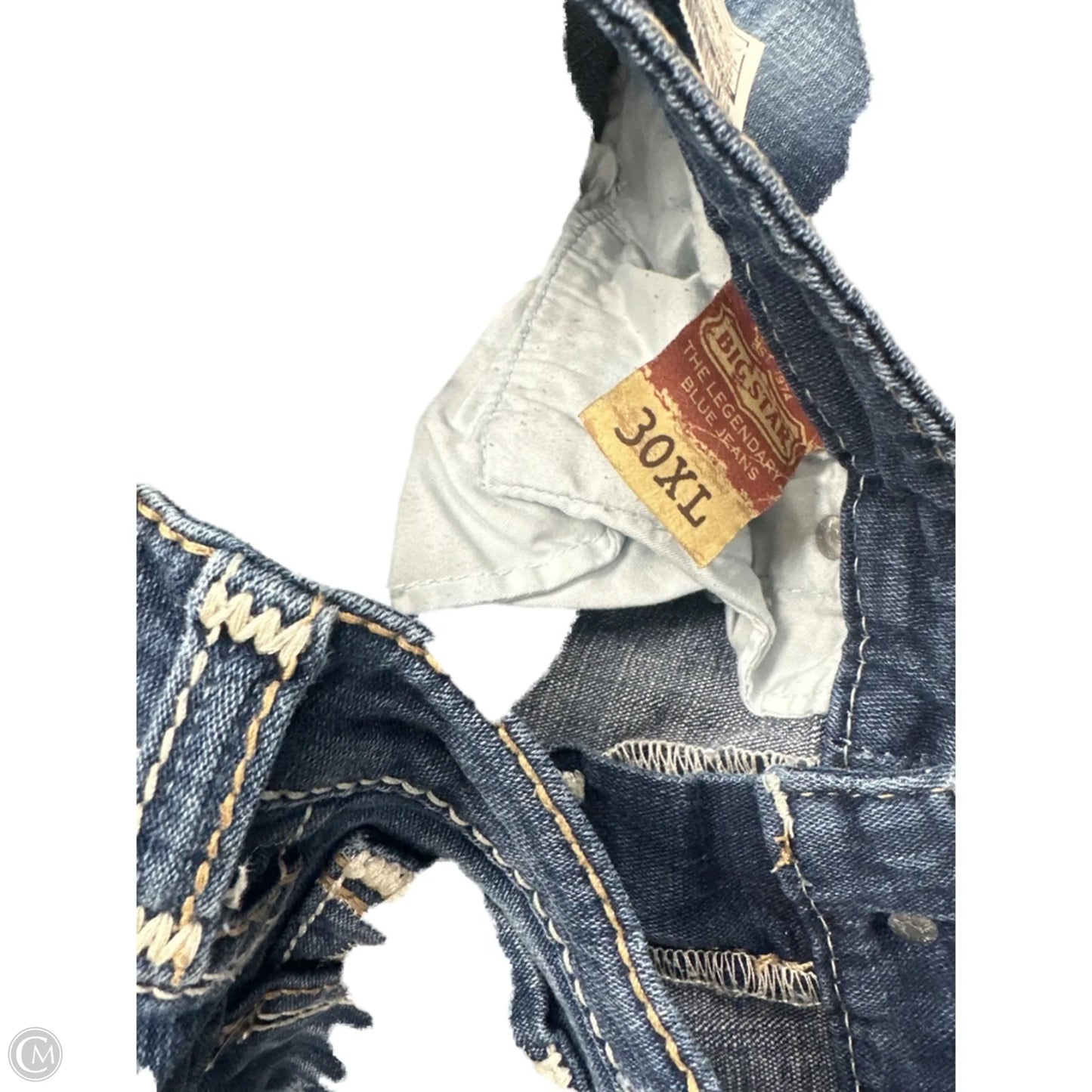 Jeans Skinny By Big Star In Blue Denim, Size: 10l