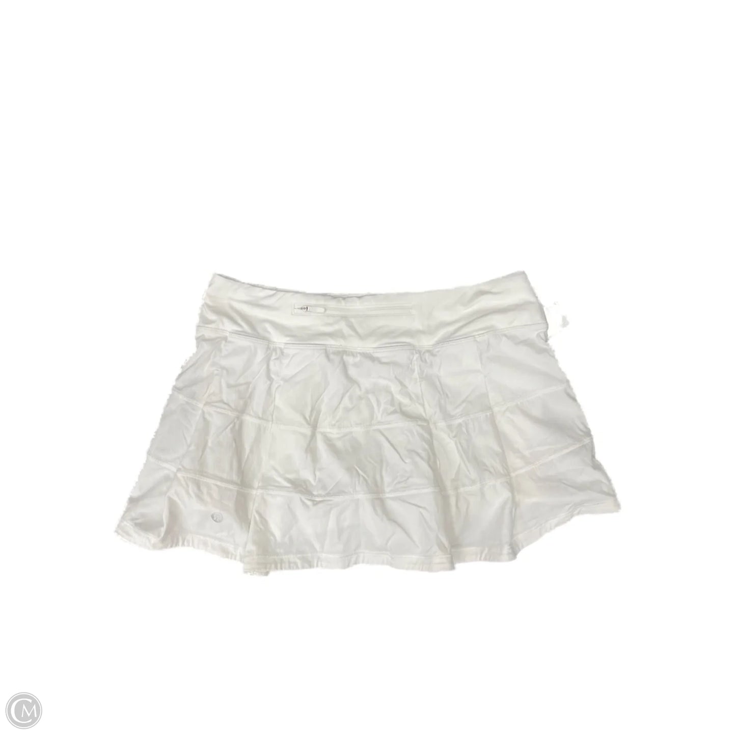 Athletic Skort By Lululemon In White, Size: L