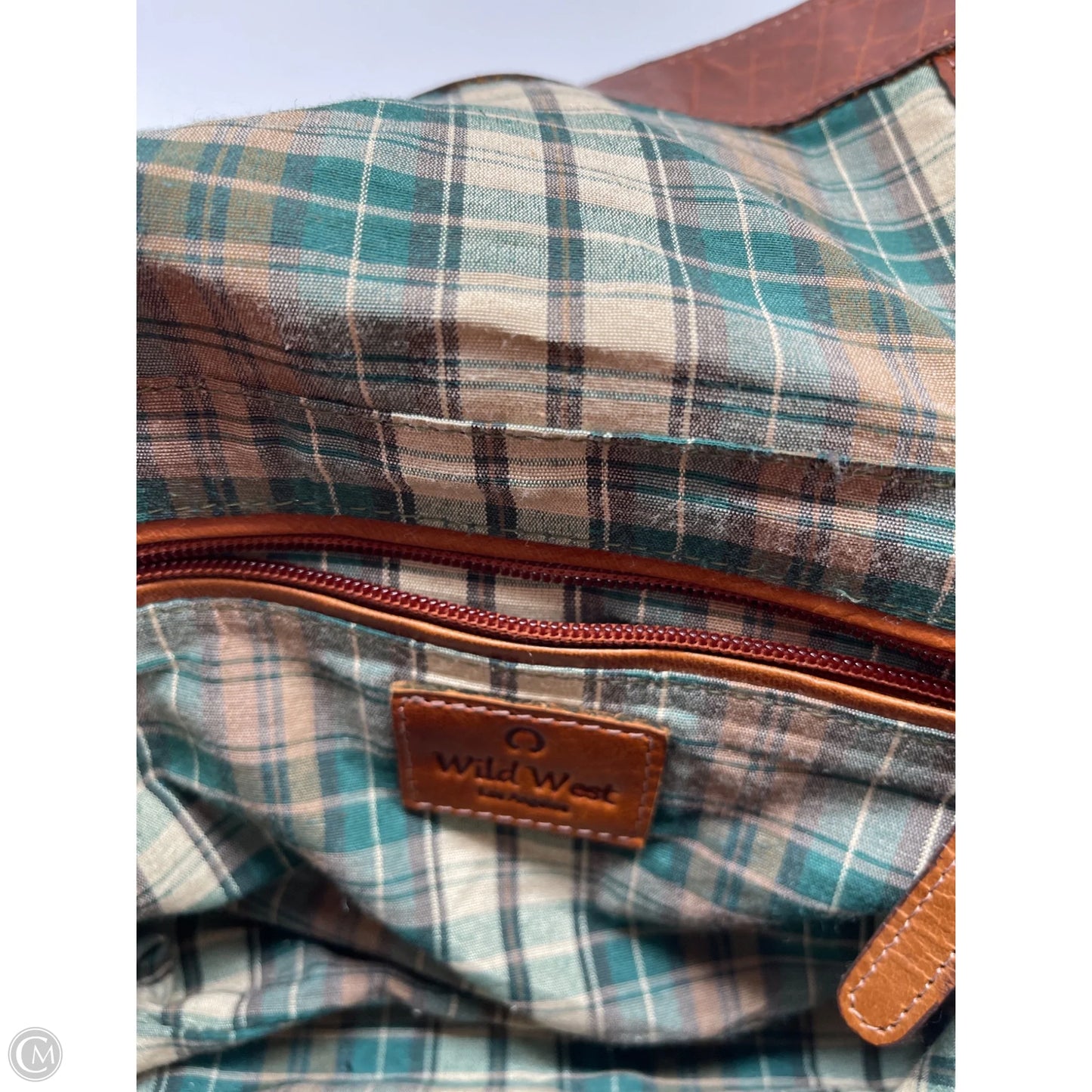 Handbag Leather By Clothes Mentor, Size: Medium