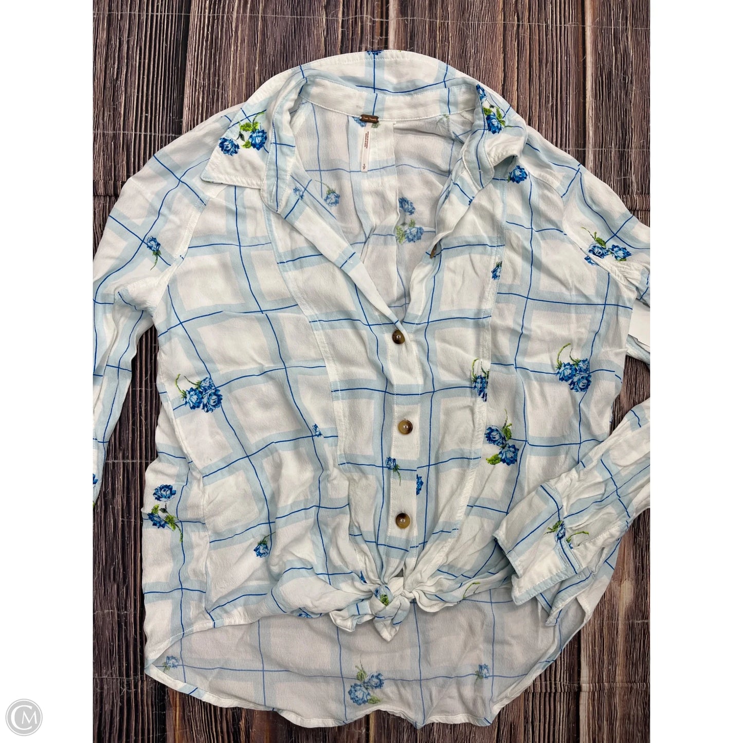 Top Long Sleeve By Free People In White, Size: S