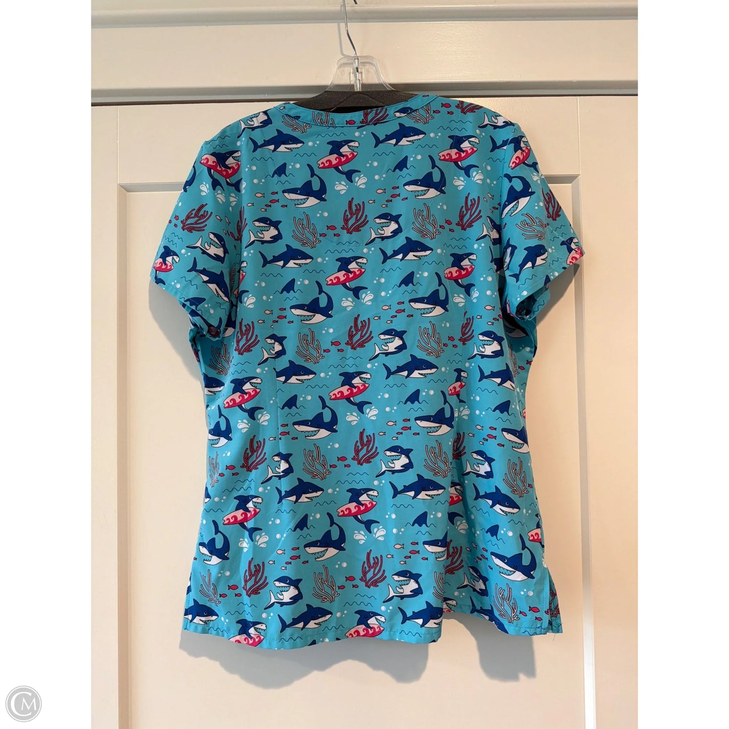 Top Short Sleeve By Clothes Mentor In Grey, Size: M