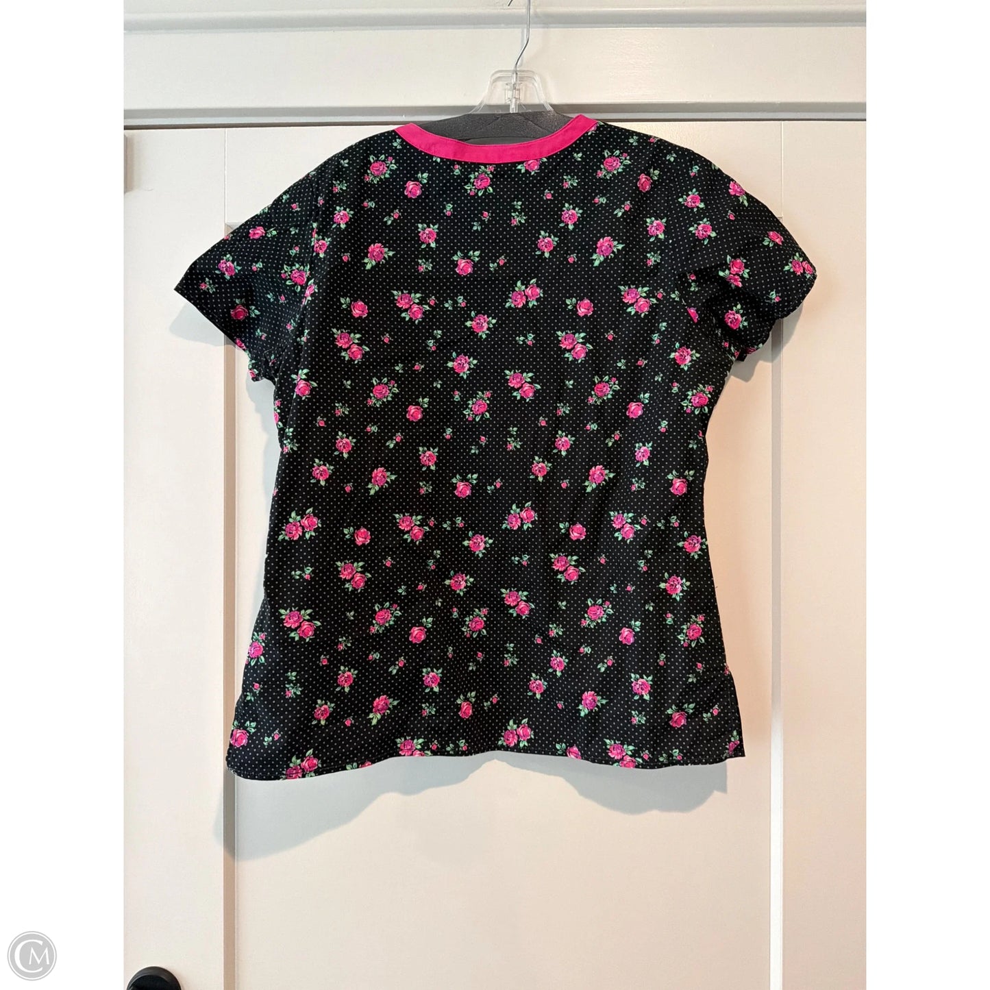 Top Short Sleeve By Clothes Mentor In Floral Print, Size: M