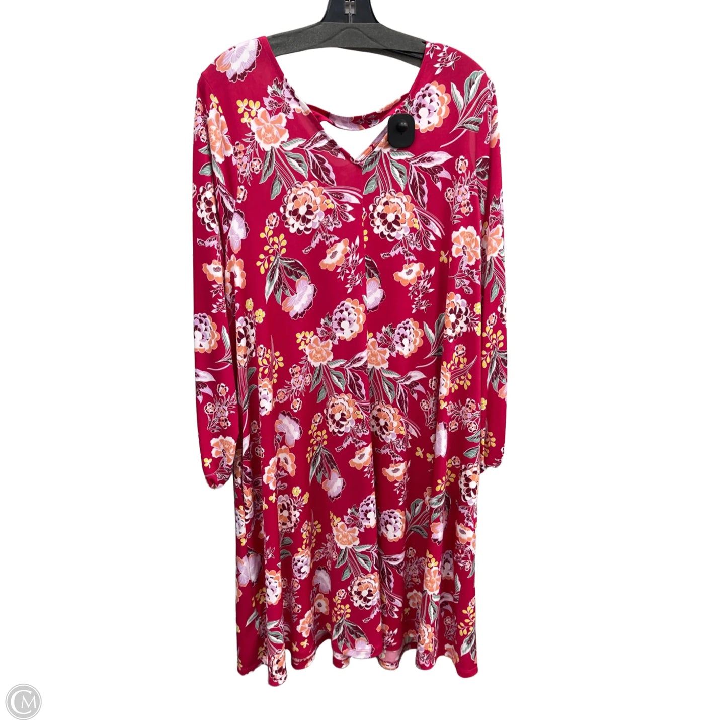 Dress Casual Midi By Simply Emma In Pink, Size: 2x