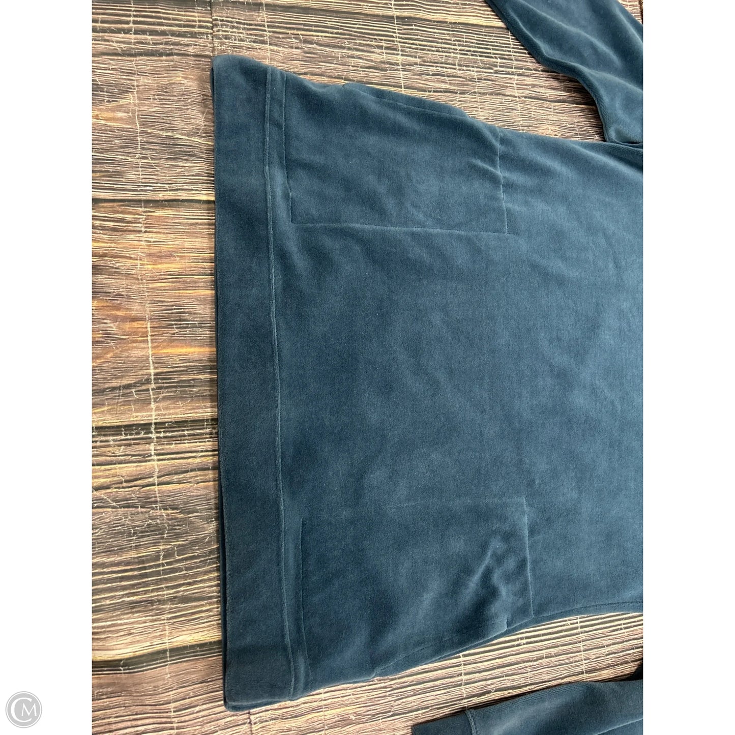 Sweatshirt Crewneck By Denim And Co Qvc In Blue, Size: S