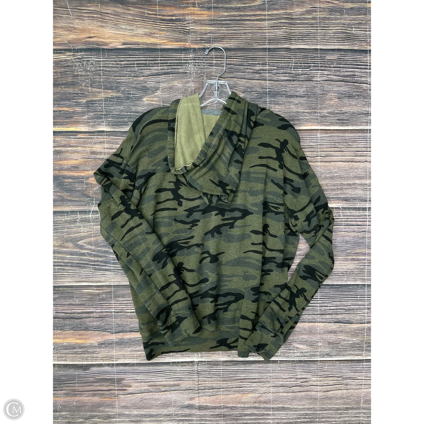 Sweatshirt Hoodie By Sundry In Green, Size: S