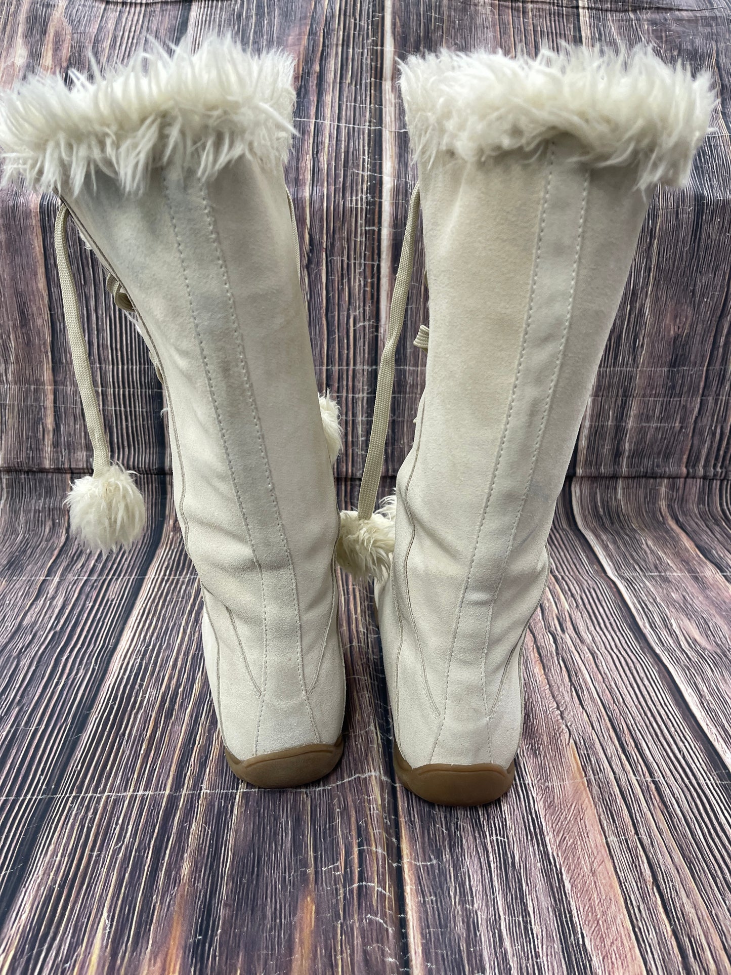 Boots Mid-calf Flats By Sporto In Cream, Size: 10