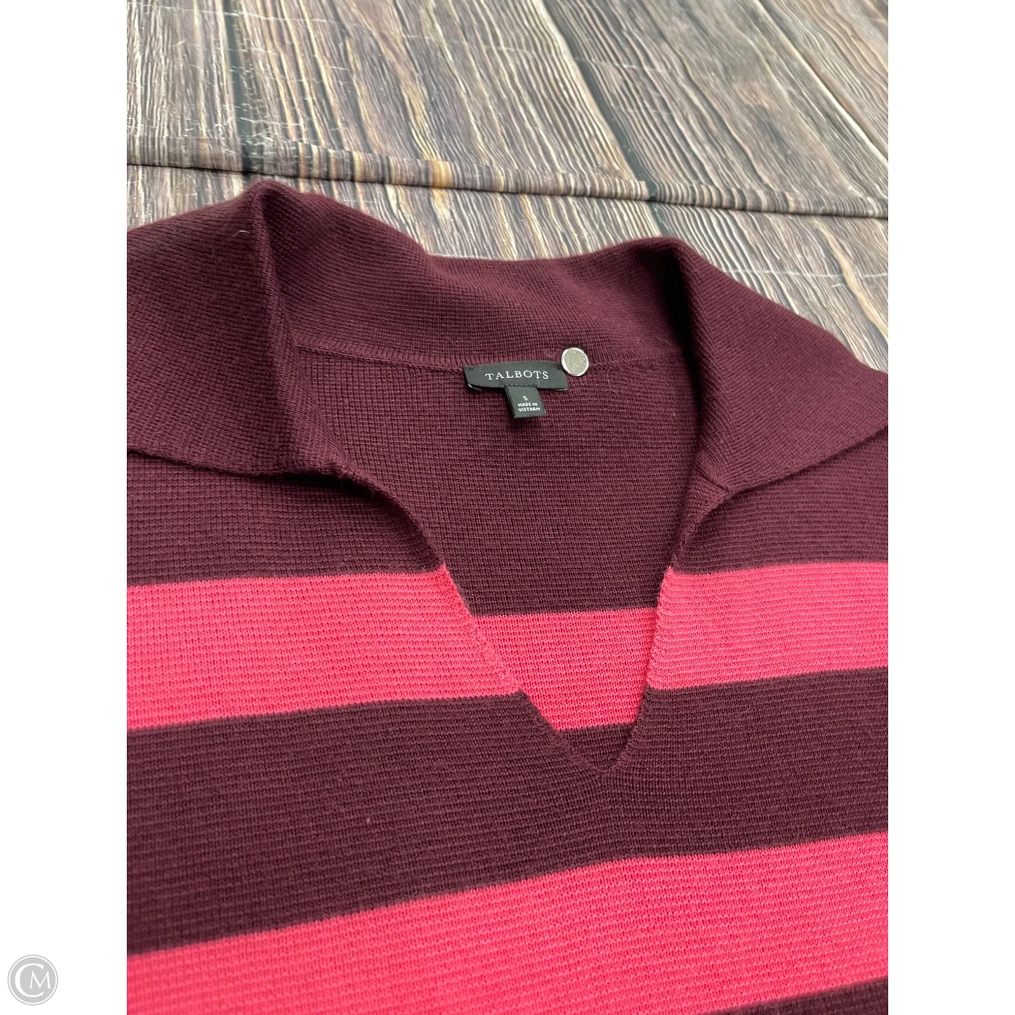 Sweater By Talbots In Red, Size: S
