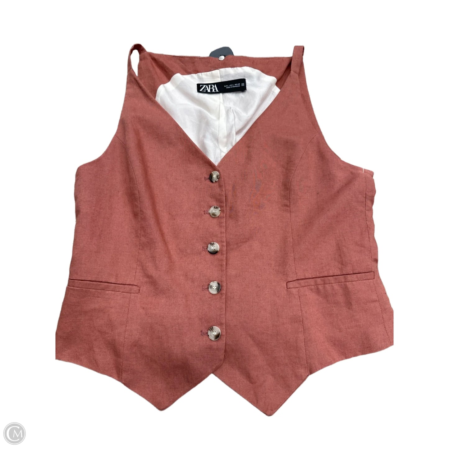 Tank Top By Zara In Red, Size: L