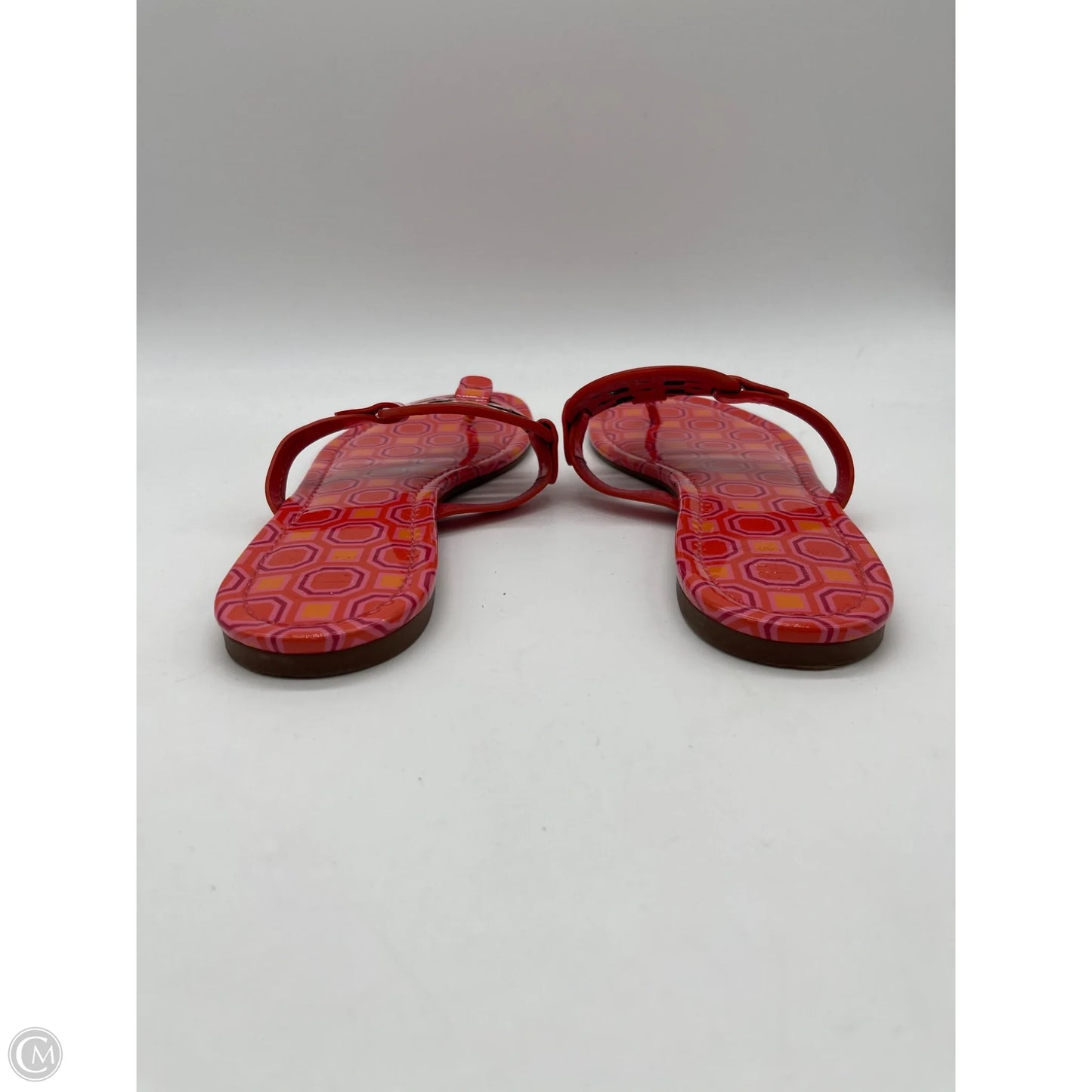 Sandals Designer By Tory Burch In Orange, Size: 10
