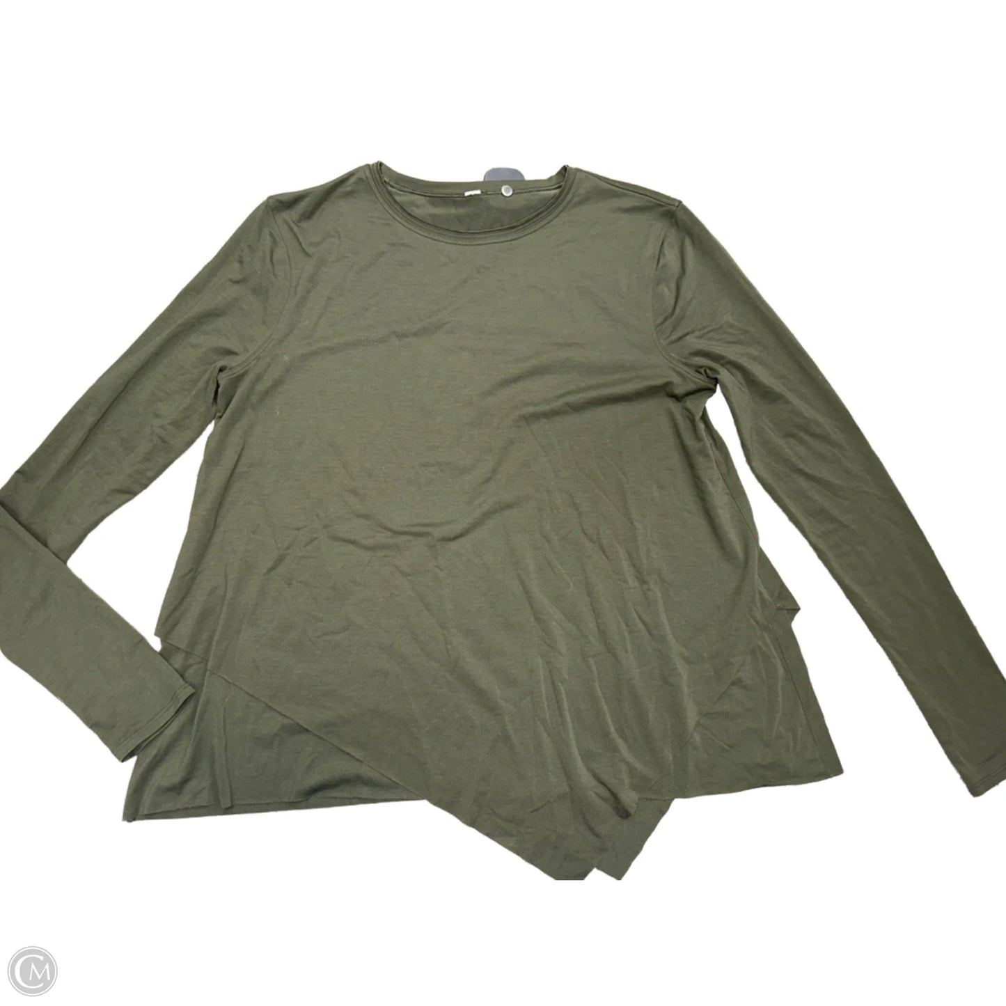 Athletic Top Long Sleeve Crewneck By Lululemon In Green, Size: S