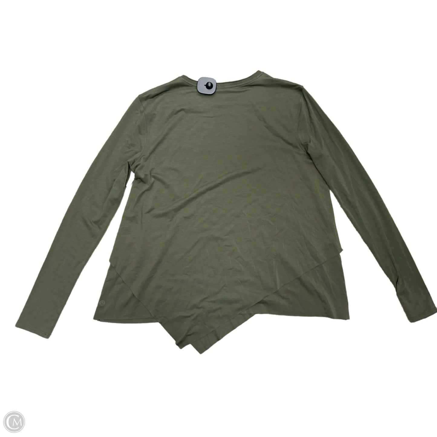 Athletic Top Long Sleeve Crewneck By Lululemon In Green, Size: S
