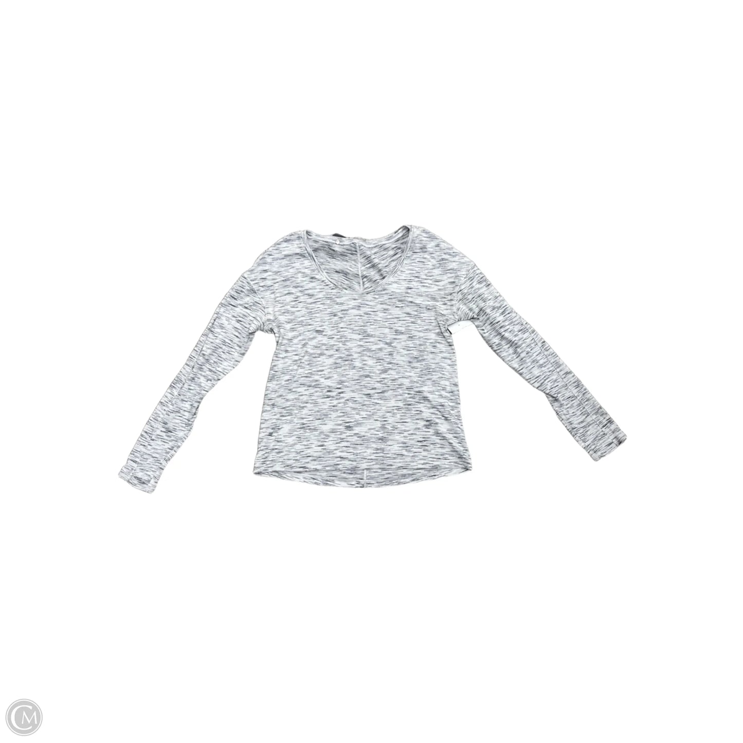 Athletic Top Long Sleeve Crewneck By Lululemon In Grey, Size: M