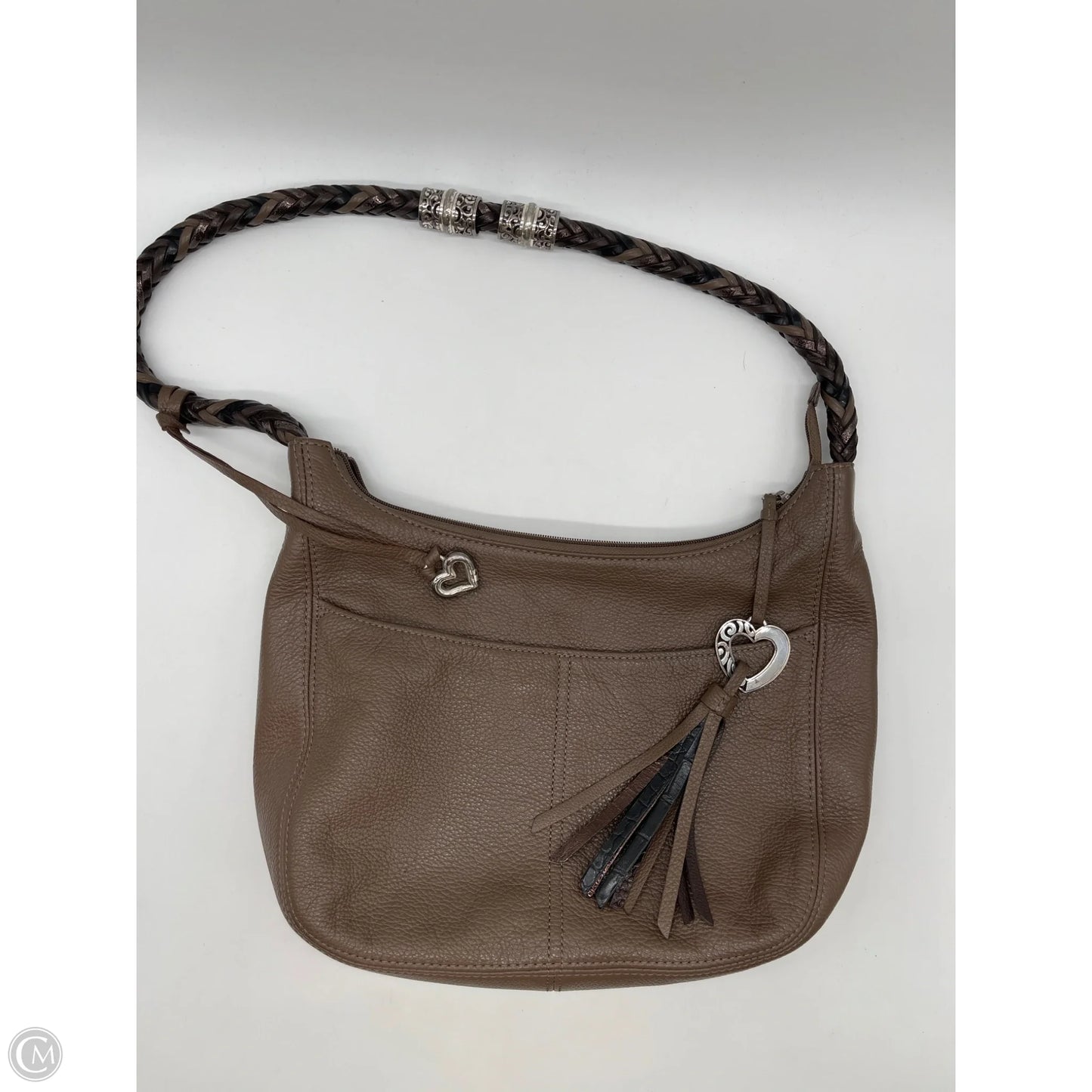 Handbag Leather By Brighton, Size: Medium