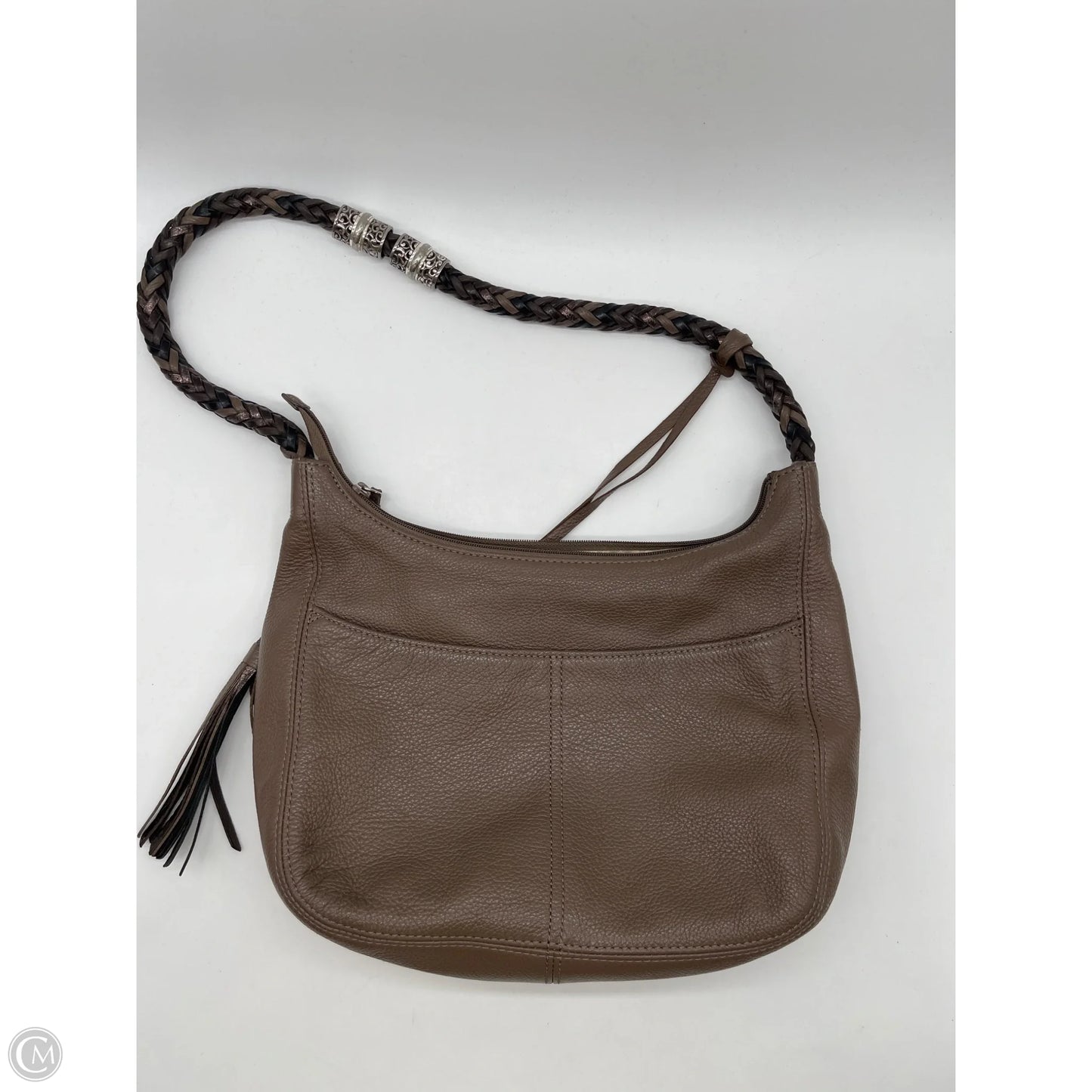 Handbag Leather By Brighton, Size: Medium