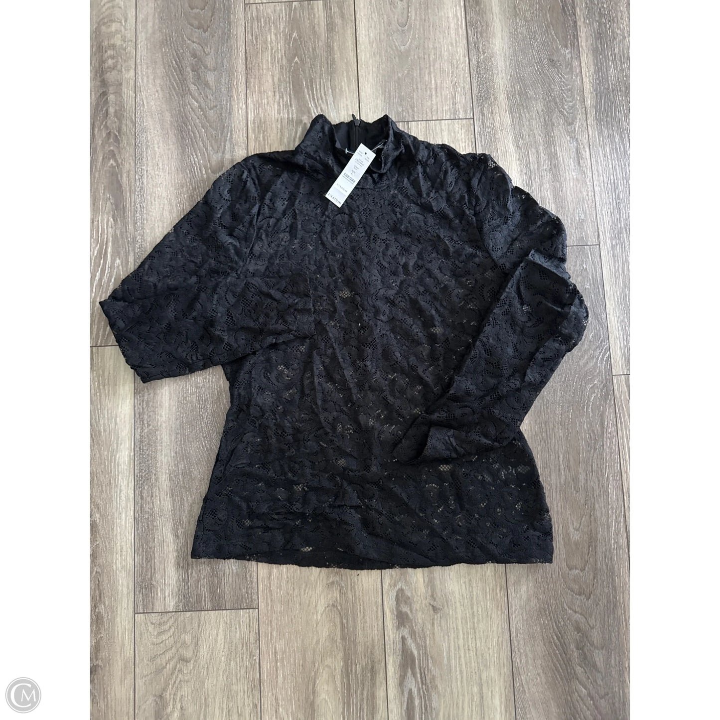 Top Long Sleeve By White House Black Market In Black, Size: L