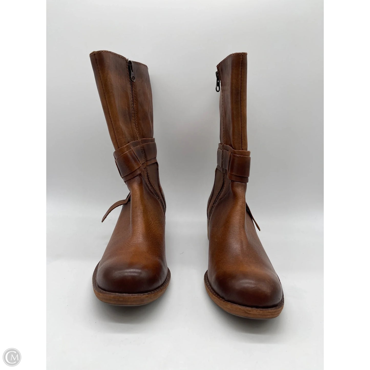 Boots Ankle Heels By Kork Ease In Brown, Size: 7.5