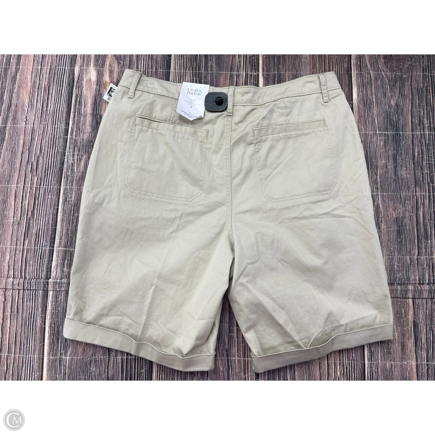 Shorts By Croft And Barrow In Cream, Size: 16