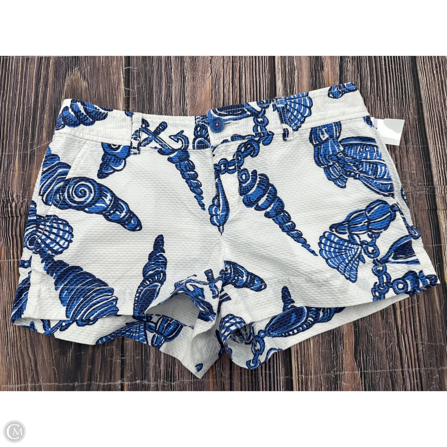 Shorts Designer By Lilly Pulitzer In Blue & White, Size: 6
