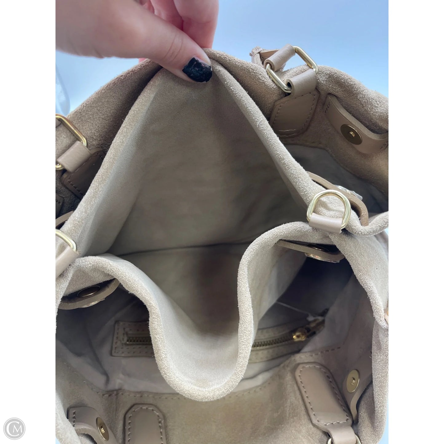 Crossbody Leather By Cmb, Size: Large