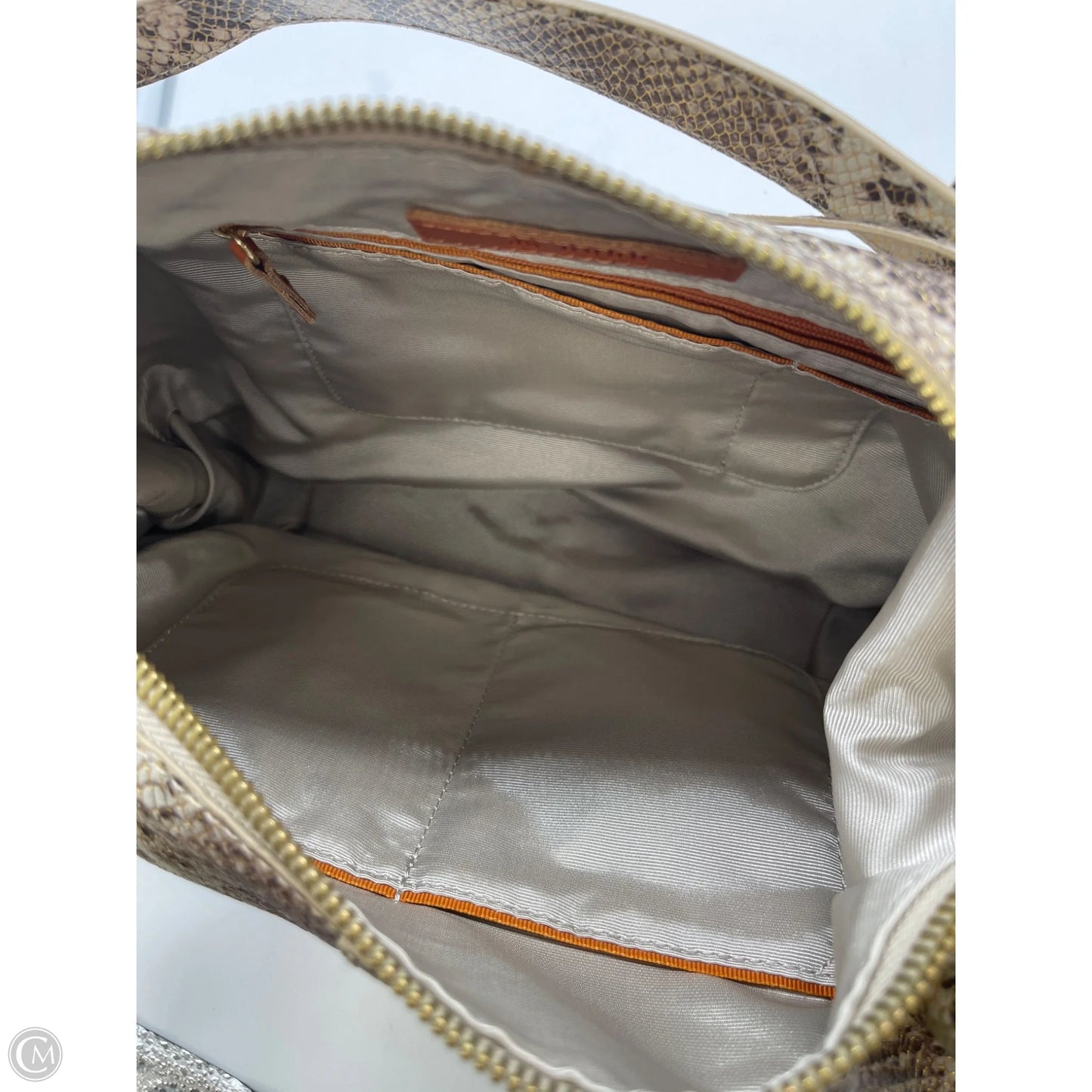 Handbag Leather By Hobo Intl, Size: Medium