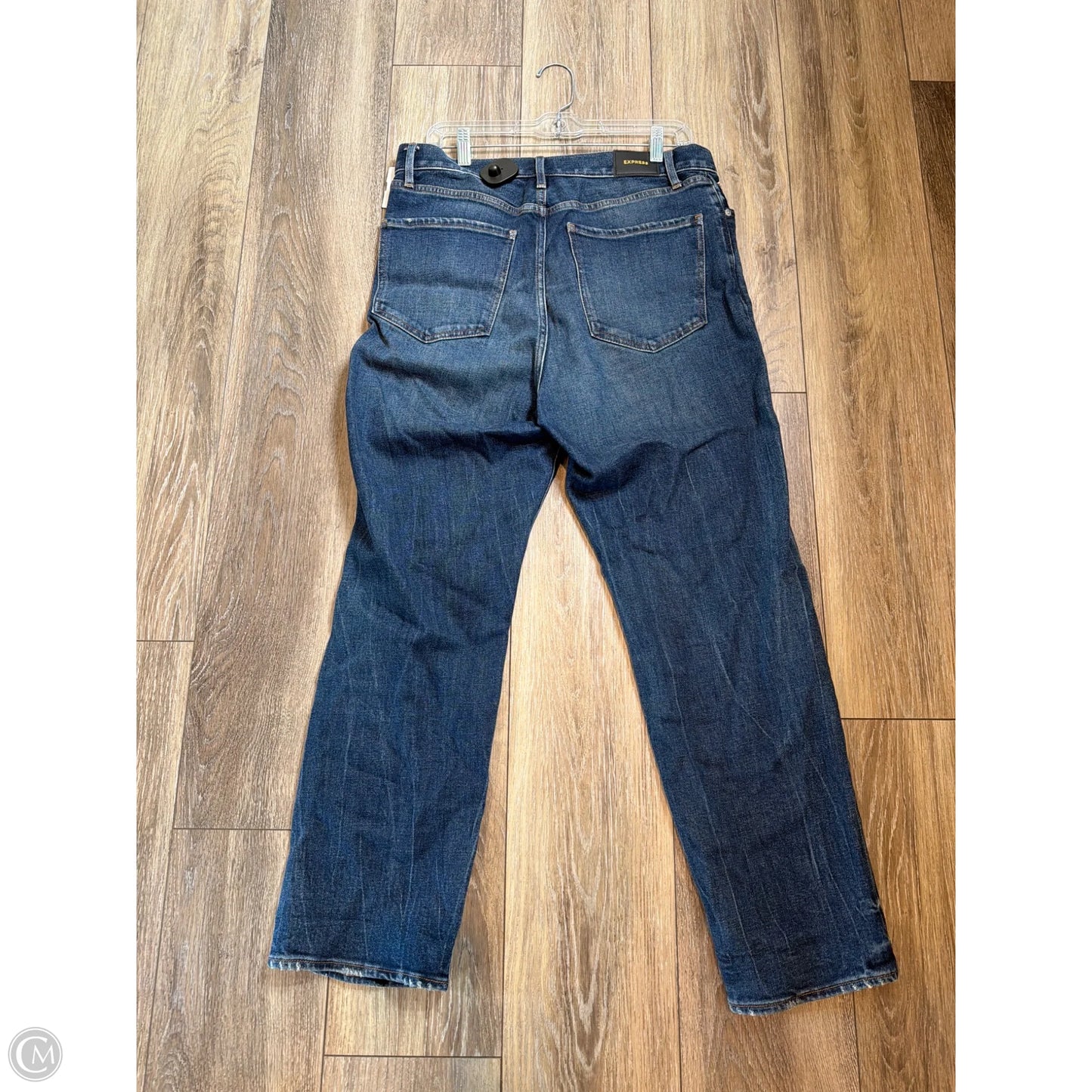 Jeans Straight By Express In Blue Denim, Size: 10