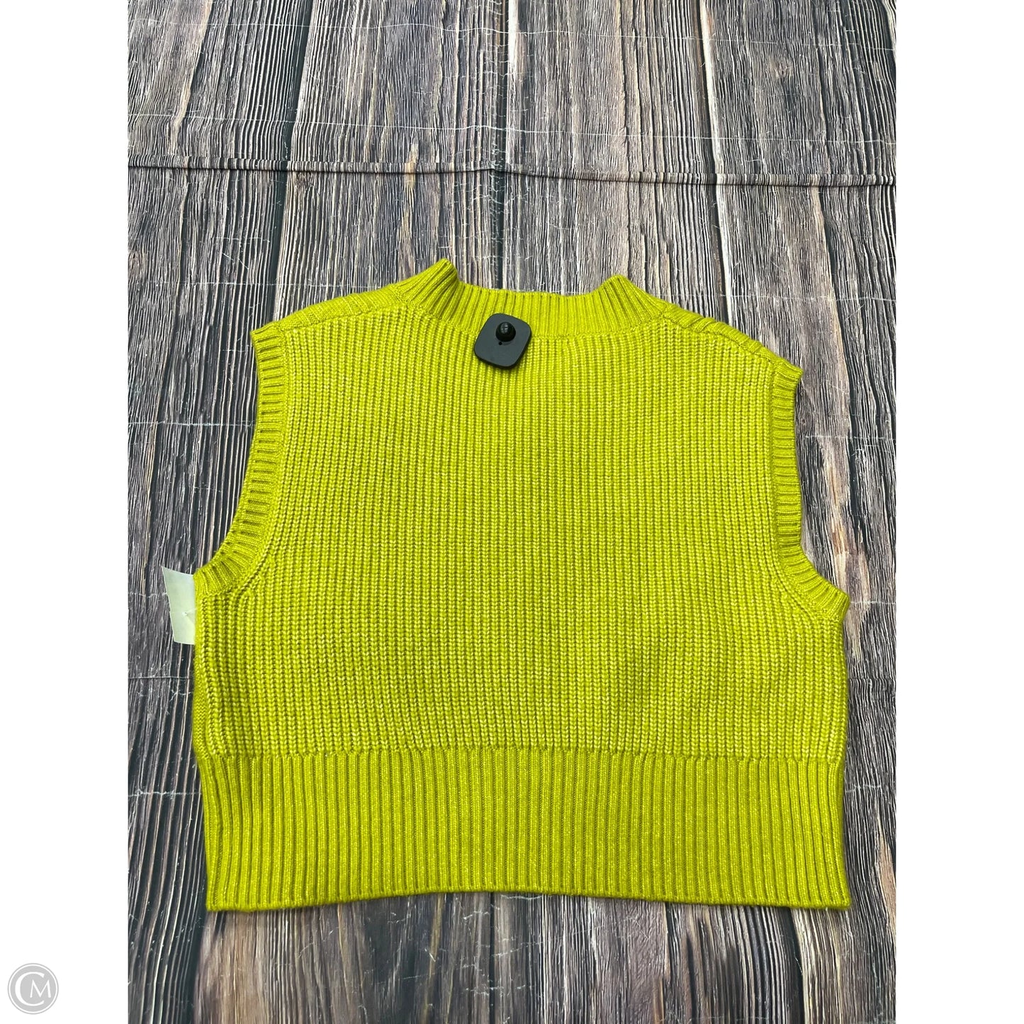 Vest Sweater By Clothes Mentor In Green, Size: M