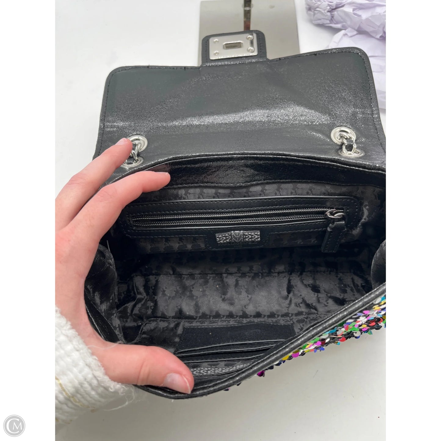 Handbag Designer By Karl Lagerfeld, Size: Small