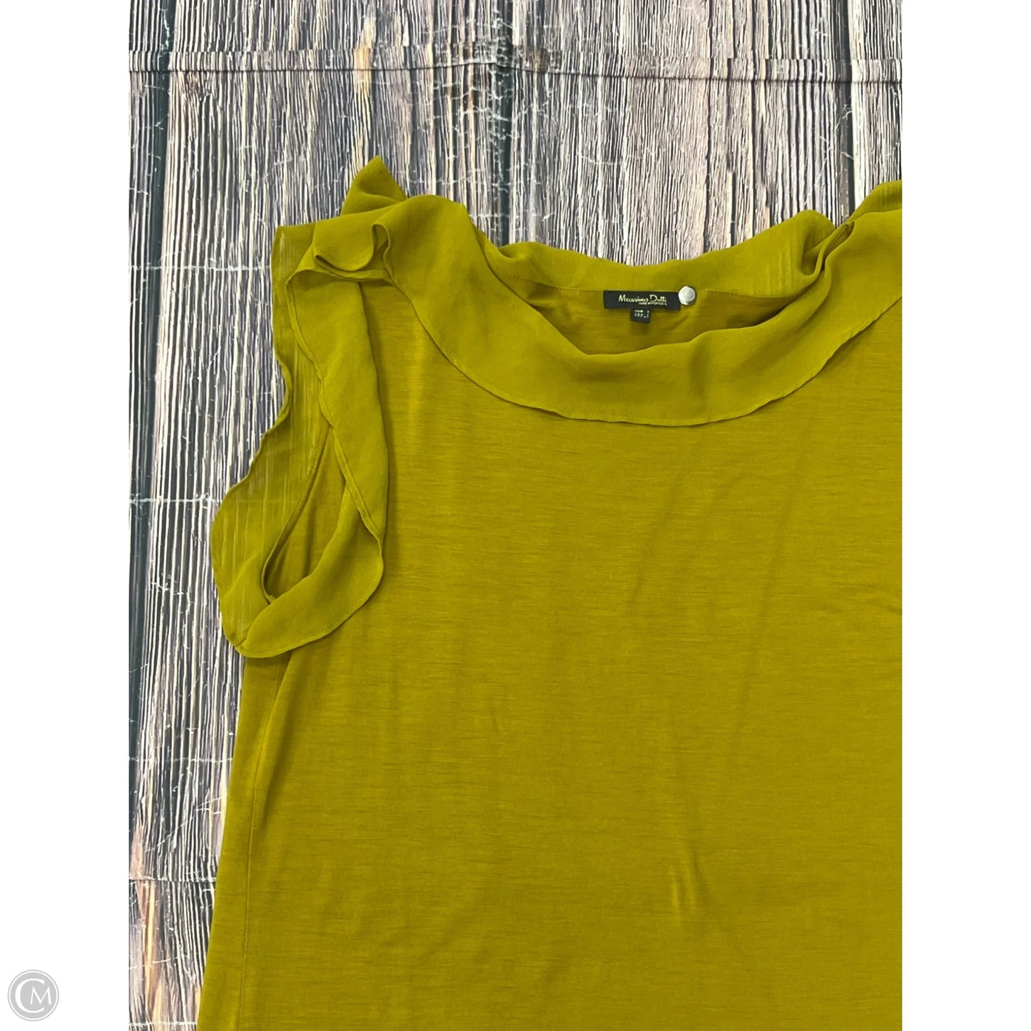 Tank Top By Massimo Dutti In Yellow, Size: L