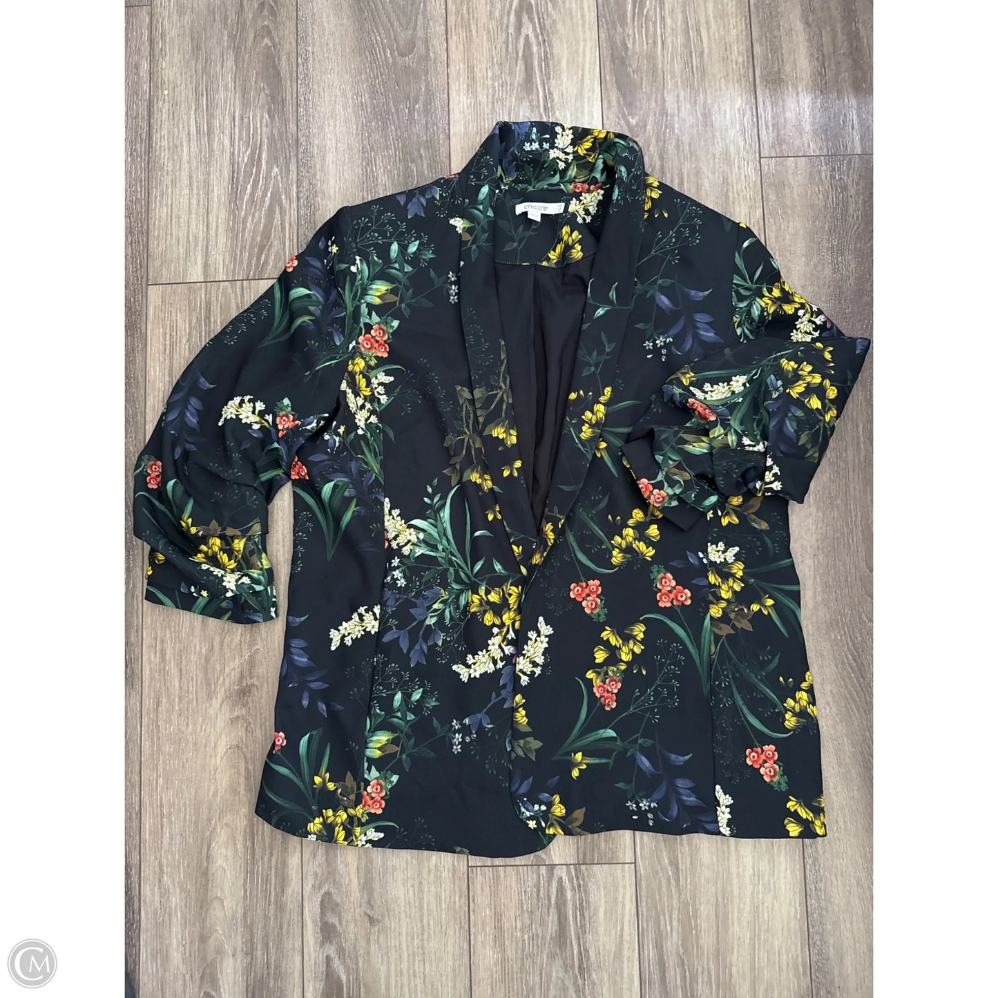 Blazer By Chicos In Black, Size: 14