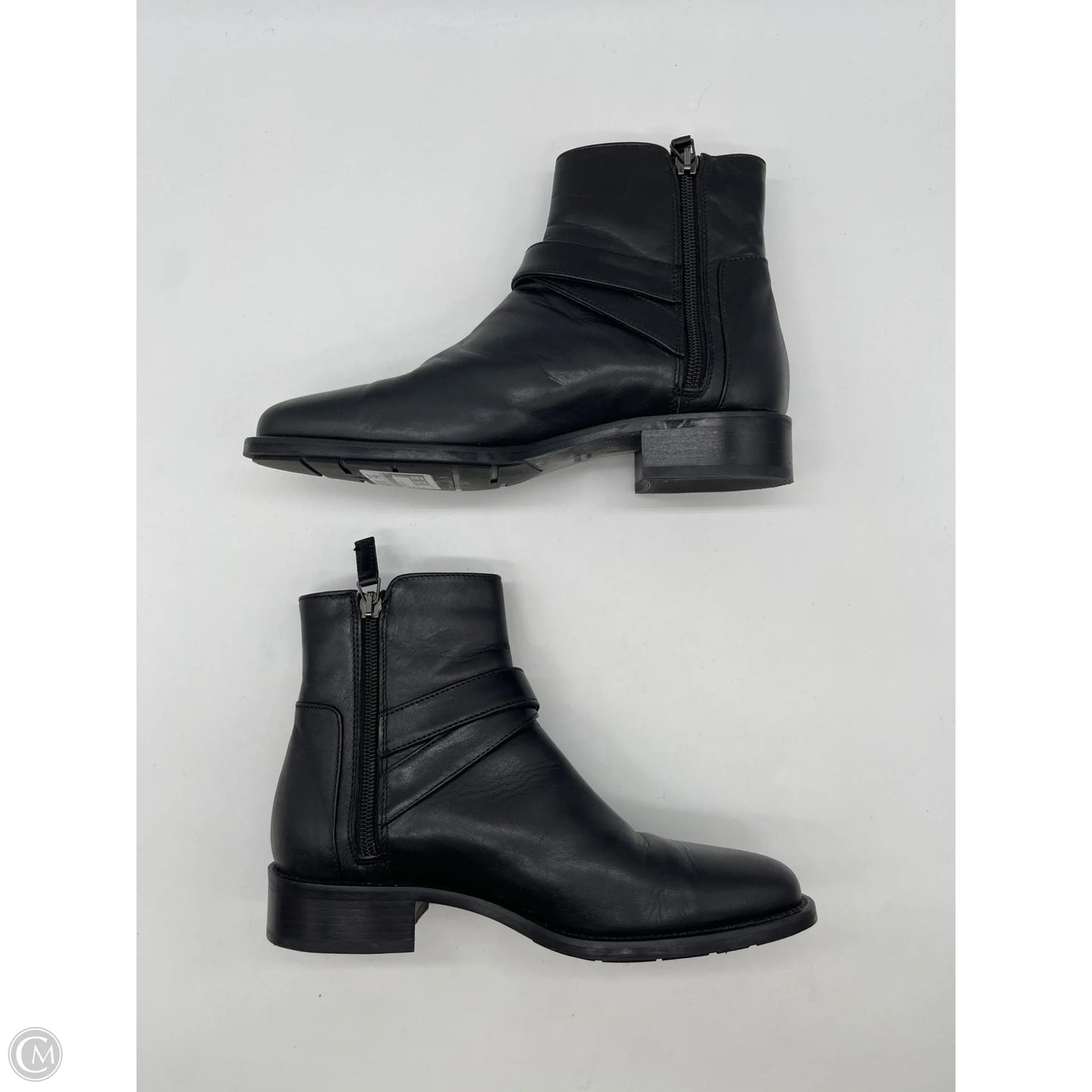 Boots Ankle Flats By Aquatalia In Black, Size: 6