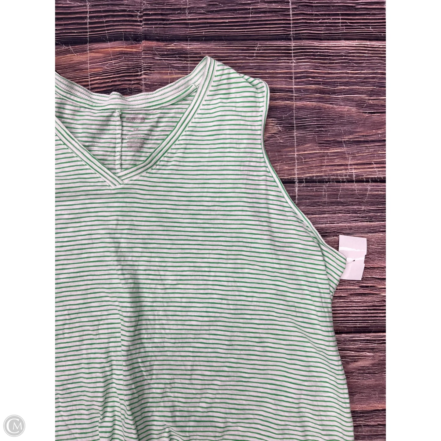 Tank Top By Sonoma In Green, Size: 2x