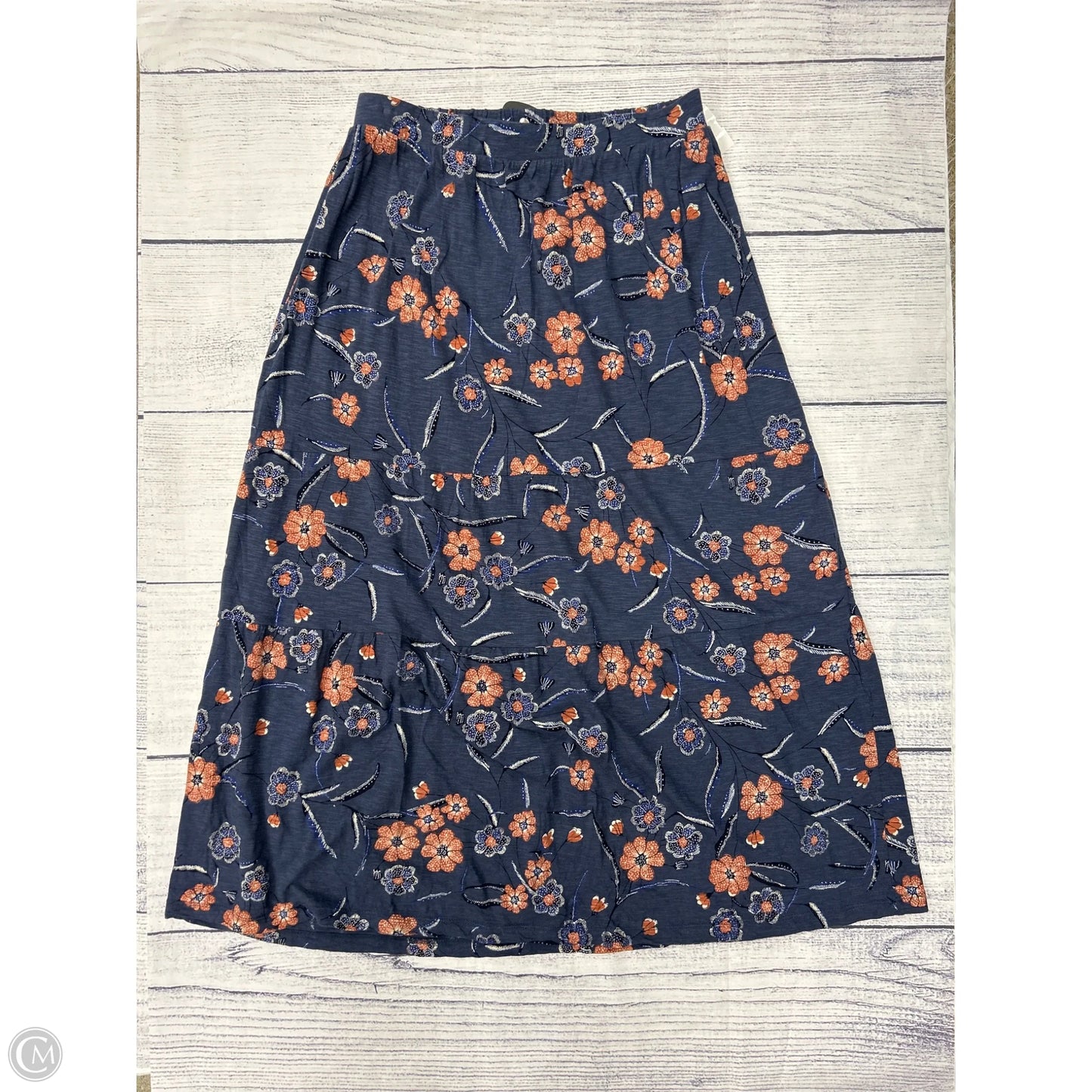 Skirt Maxi By Fatface In Blue, Size: L