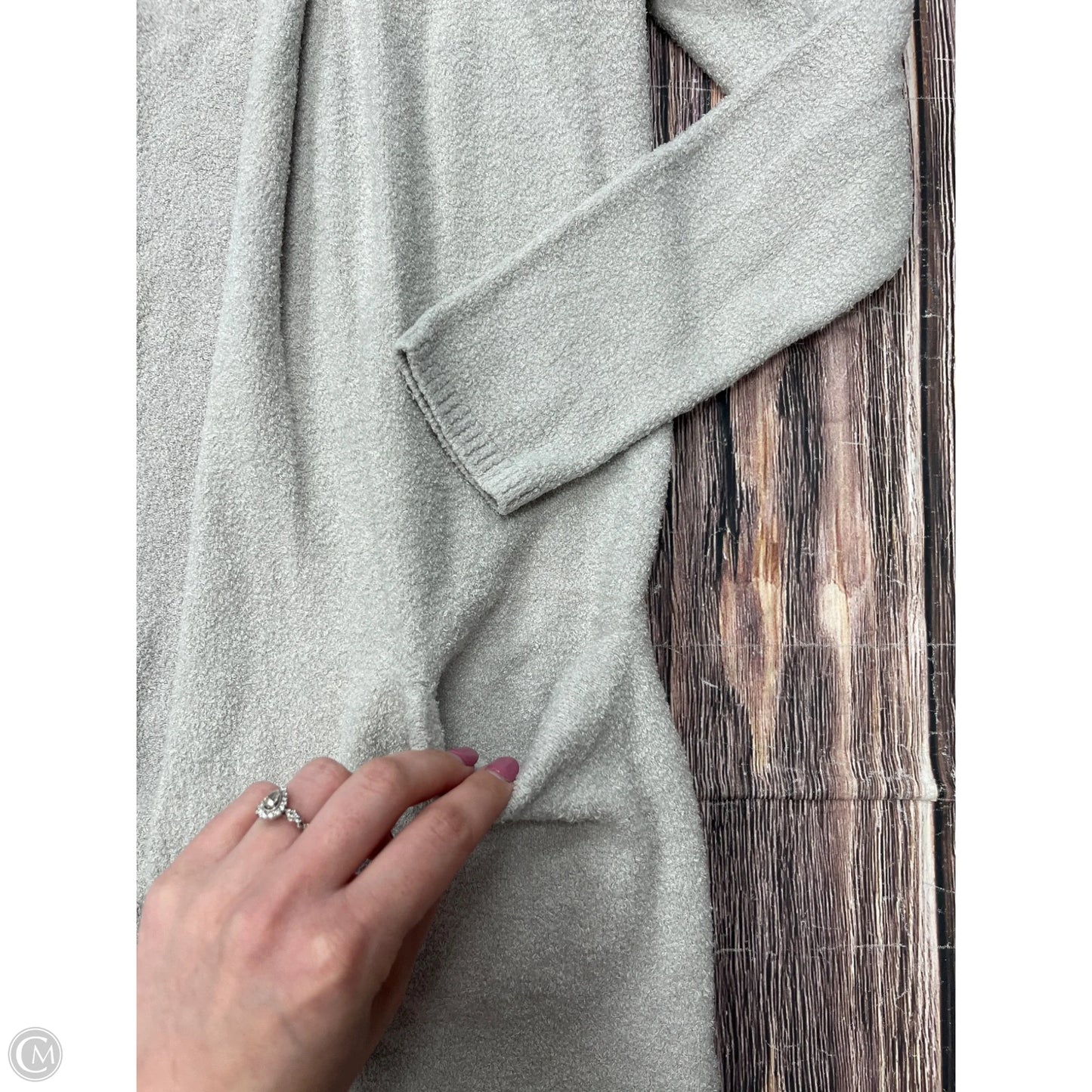 Sweater Cardigan By Barefoot Dreams In Grey, Size: S