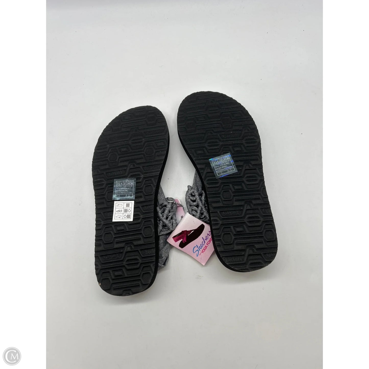 Sandals Flip Flops By Skechers In Grey, Size: 7