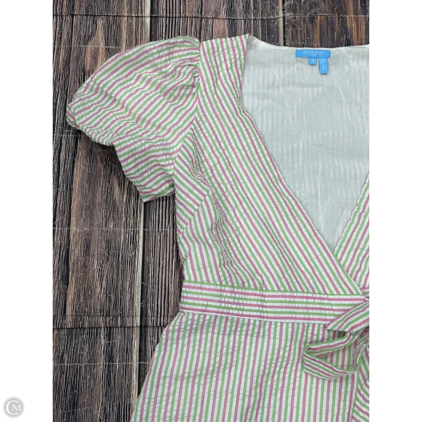 Dress Casual Short By Draper James In Green & Pink, Size: S