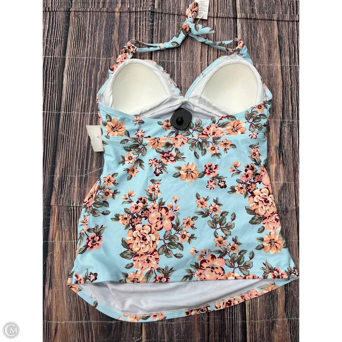 Swimsuit Top By Clothes Mentor In Blue, Size: L