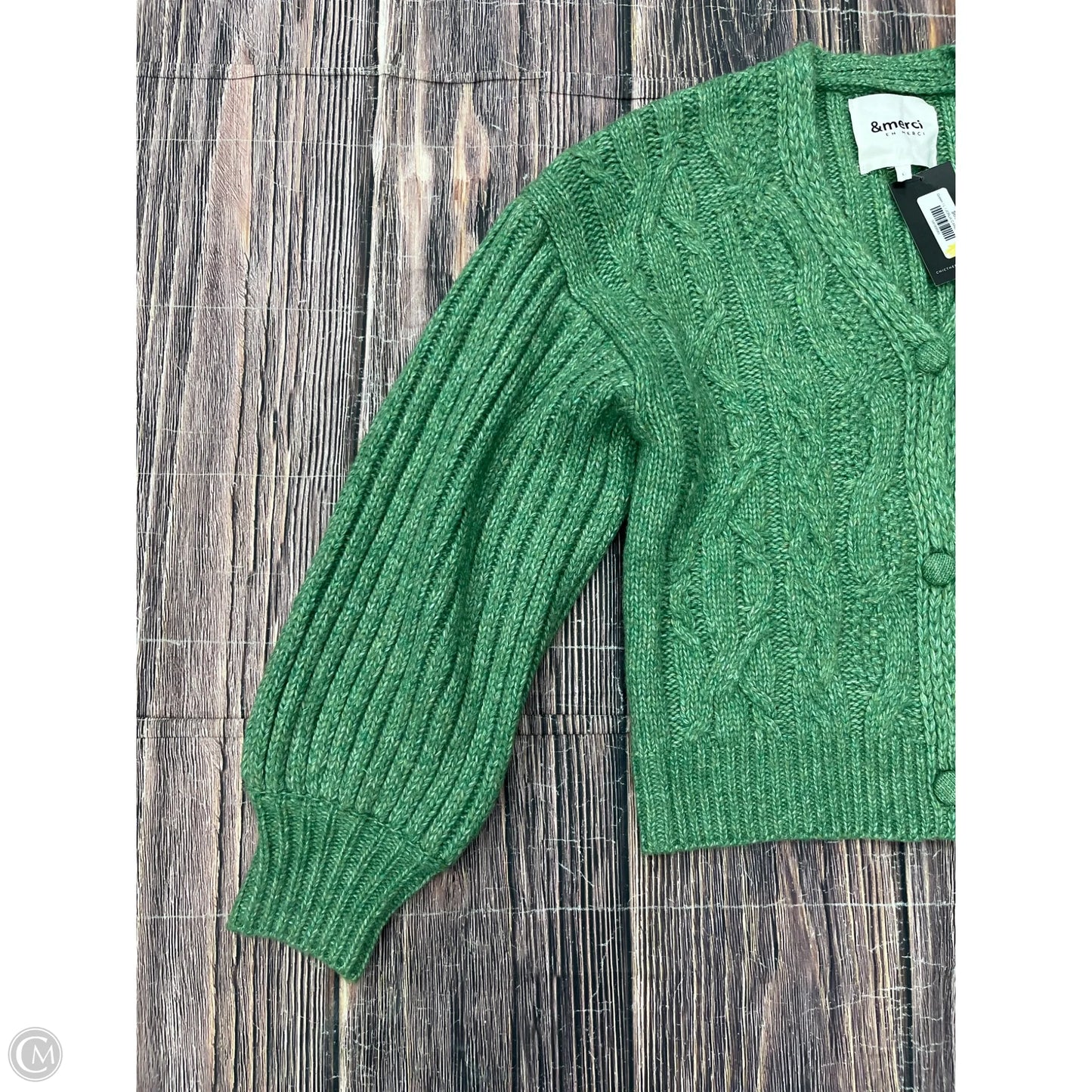 Sweater Cardigan By &merci In Green, Size: L