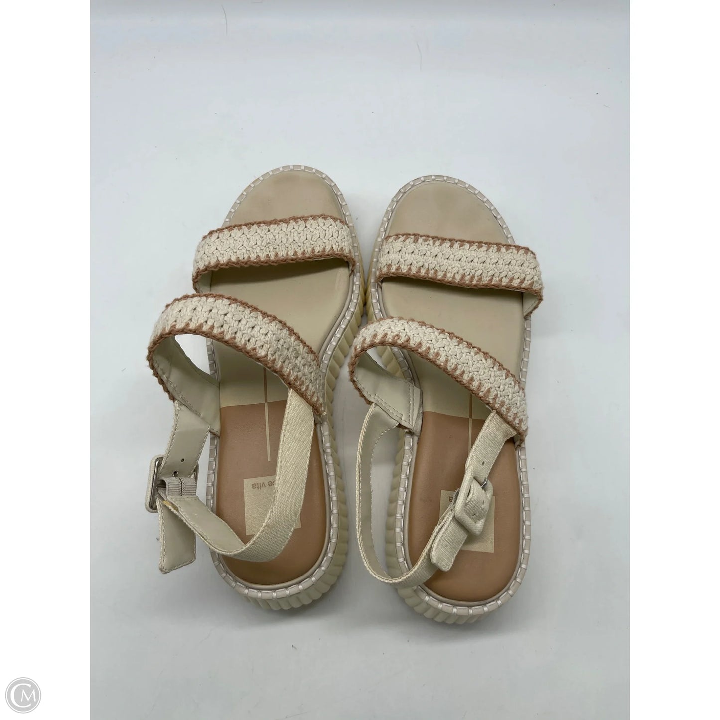 Sandals Heels Platform By Dolce Vita In Cream, Size: 8.5