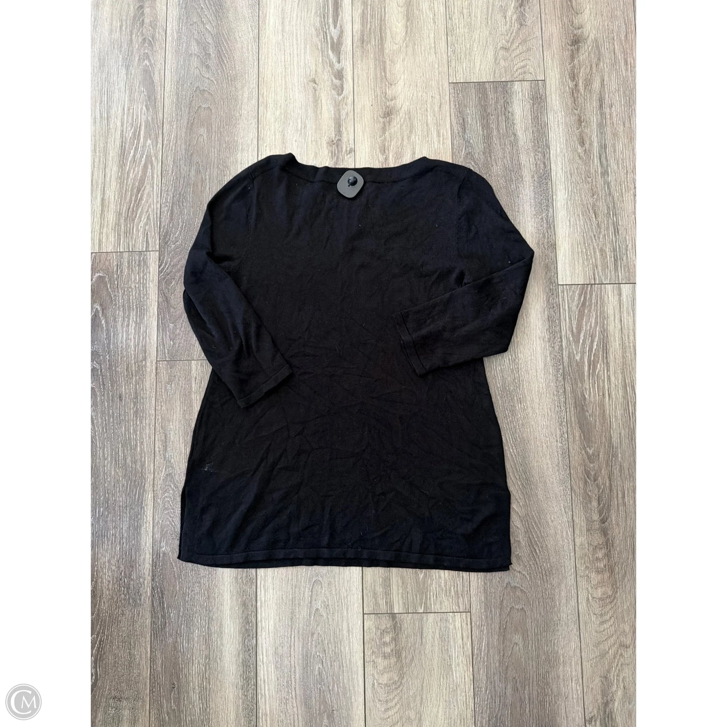 Top 3/4 Sleeve By Cable And Gauge In Black, Size: M