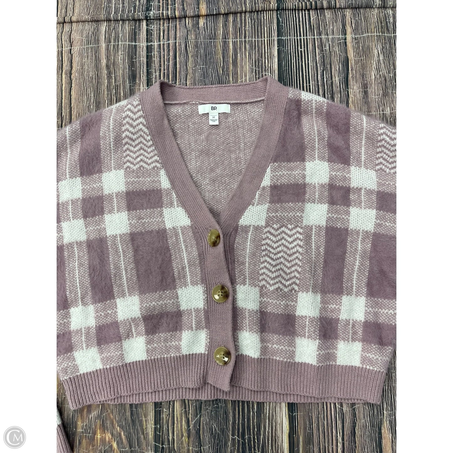 Sweater Cardigan By Bp In Purple, Size: M
