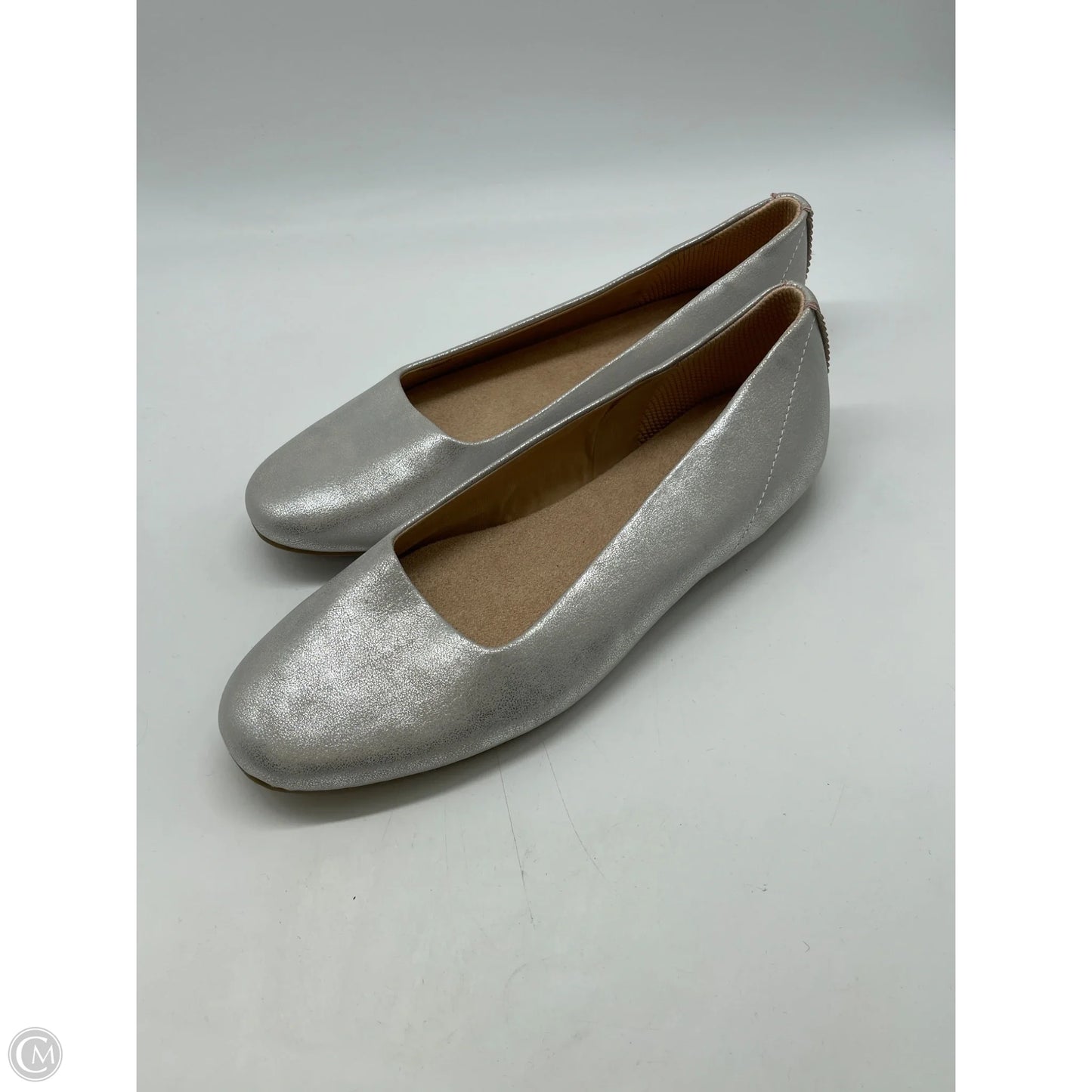 Shoes Flats By Dr Scholls In Silver, Size: 11