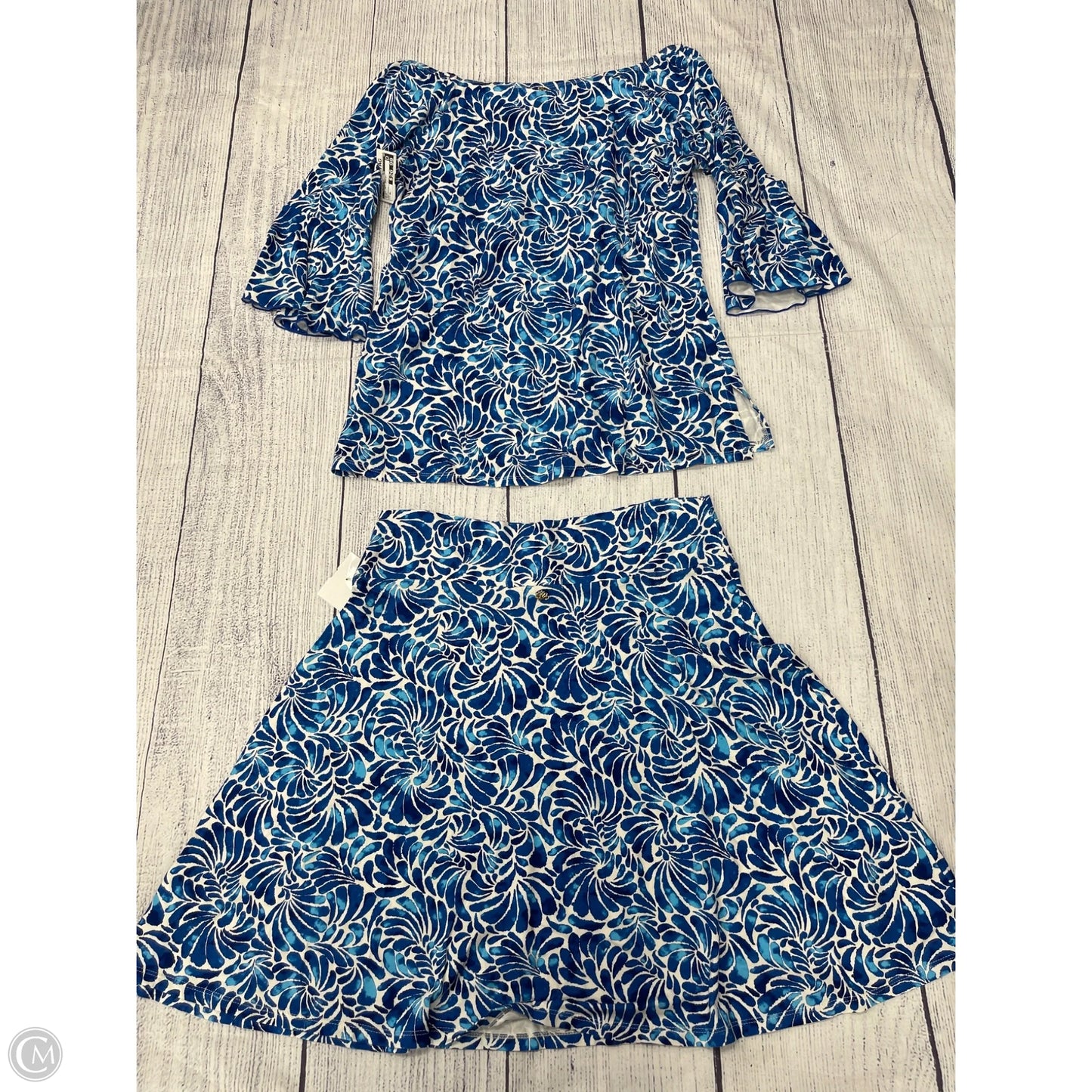 Skirt Set 2pc By Clothes Mentor In Blue, Size: Xl