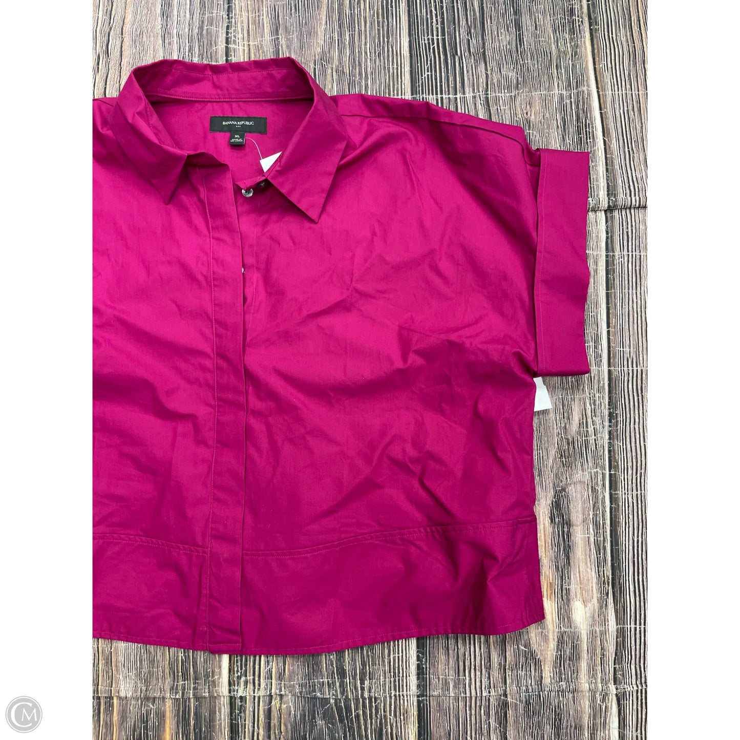 Top Short Sleeve By Banana Republic In Purple, Size: Xl